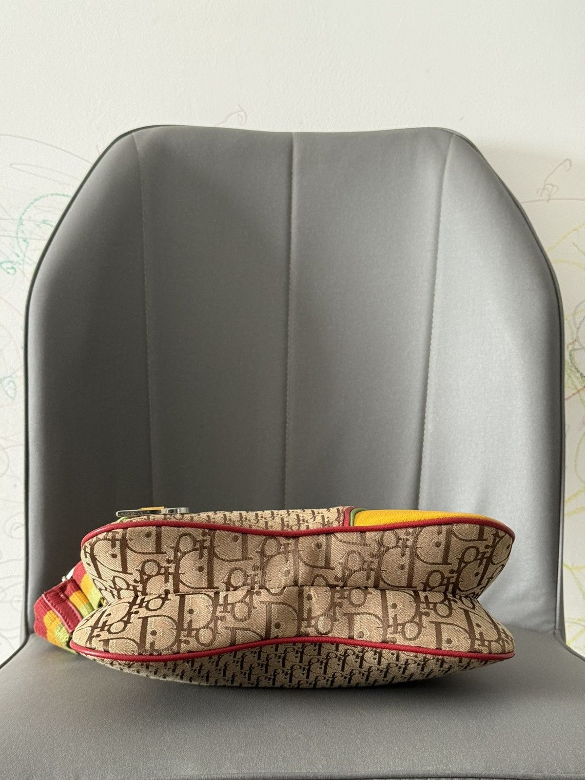 Dior Vintage Christian Dior John Galliano Saddle Rasta Bag Size ONE SIZE - 7 Thumbnail