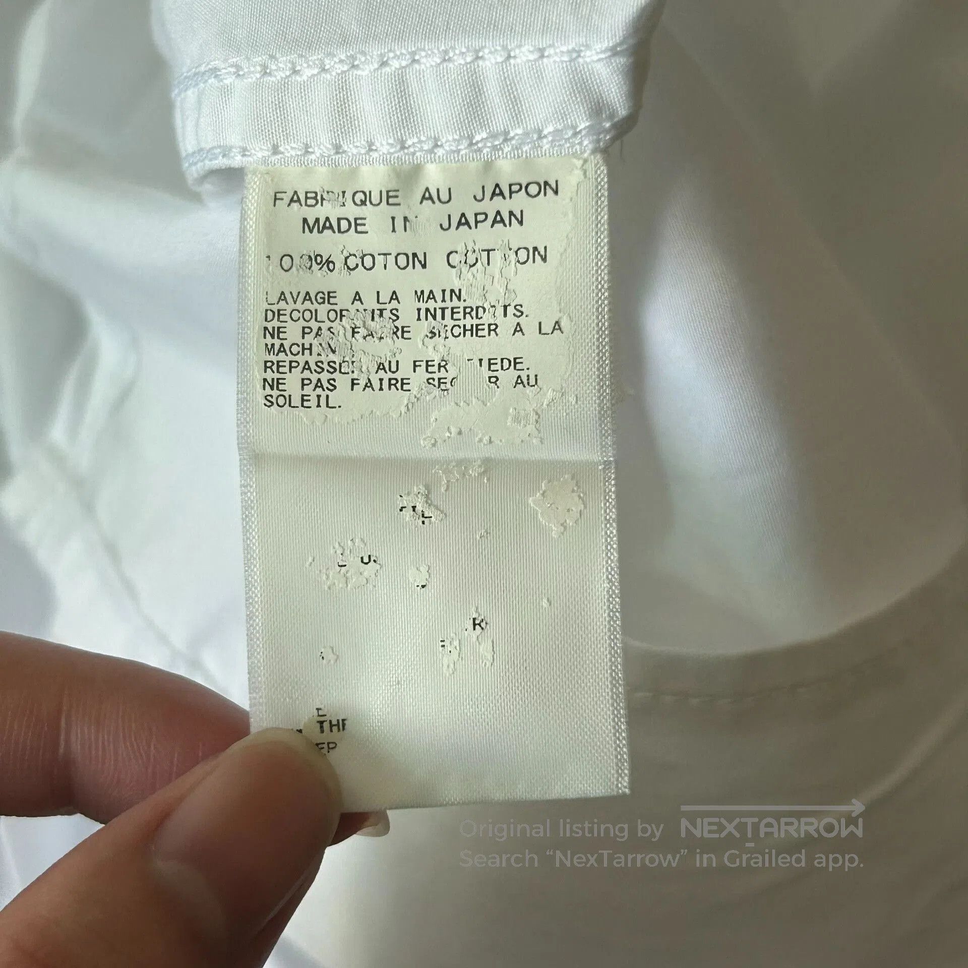 Yohji Yamamoto Yohji Yamamoto White Long Sleeve Shirt. Size US M / EU 48-50 / 2 - 6 Thumbnail