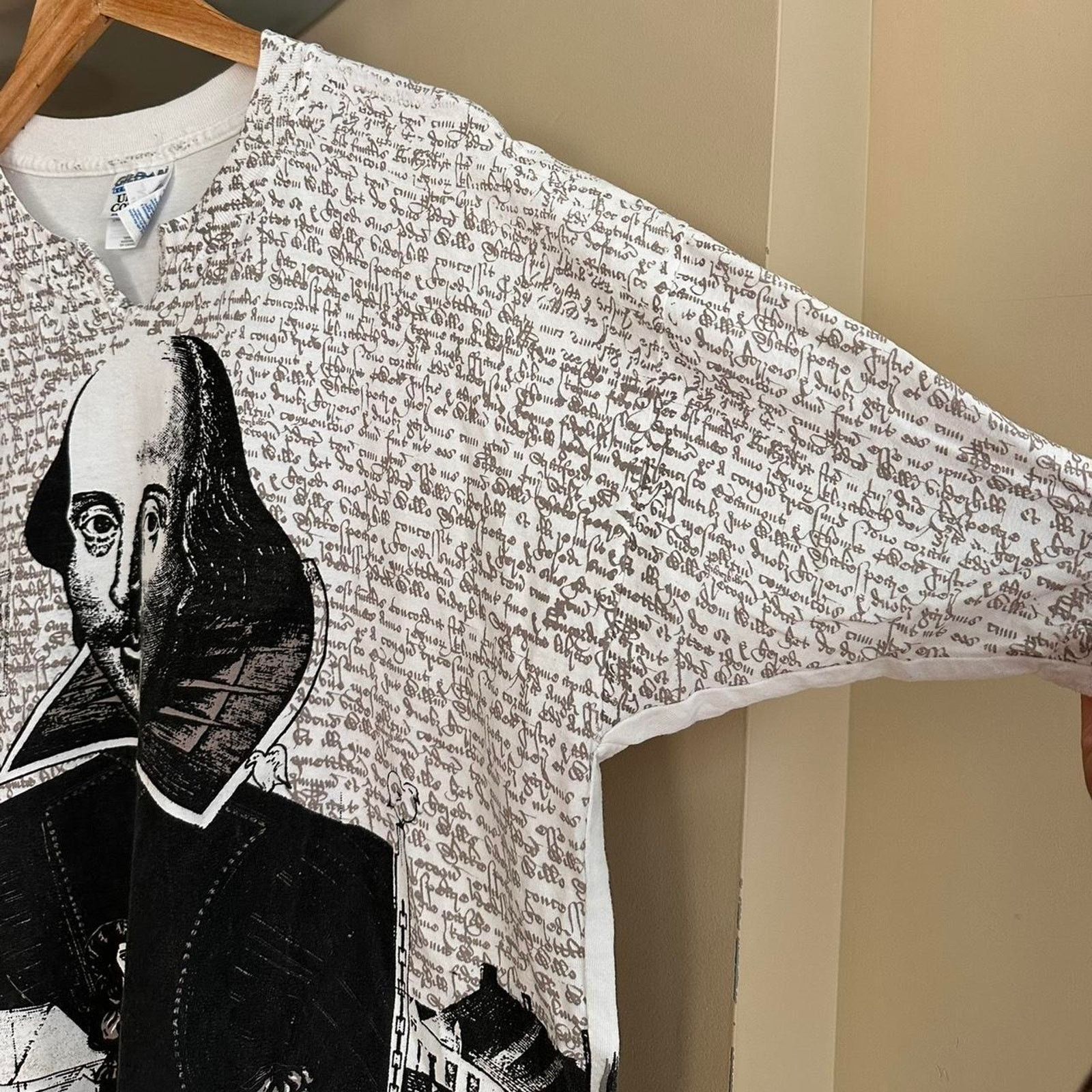 Gildan × Vintage Vintage Shakespeare All Over Print Shirt Size US XL / EU 56 / 4 - 5 Thumbnail