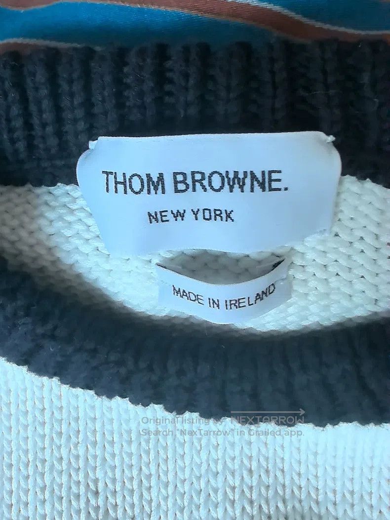 Thom Browne Thom Browne Striped knit sweater Size US M / EU 48-50 / 2 - 3 Thumbnail