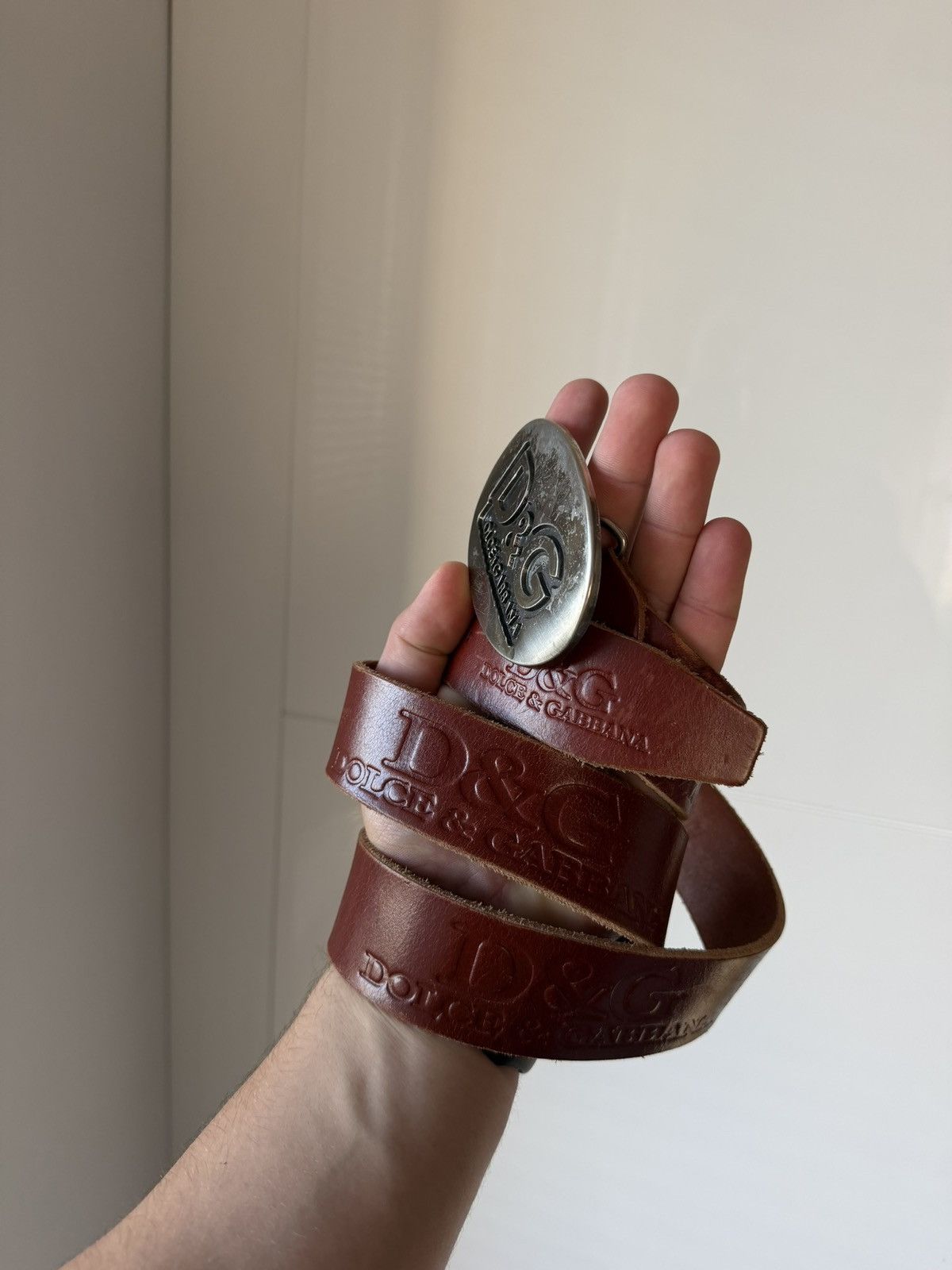 Dolce & Gabbana Rare Vintage D&G Dolce&Gabbana 115 Leather Belt Size ONE SIZE - 8 Thumbnail