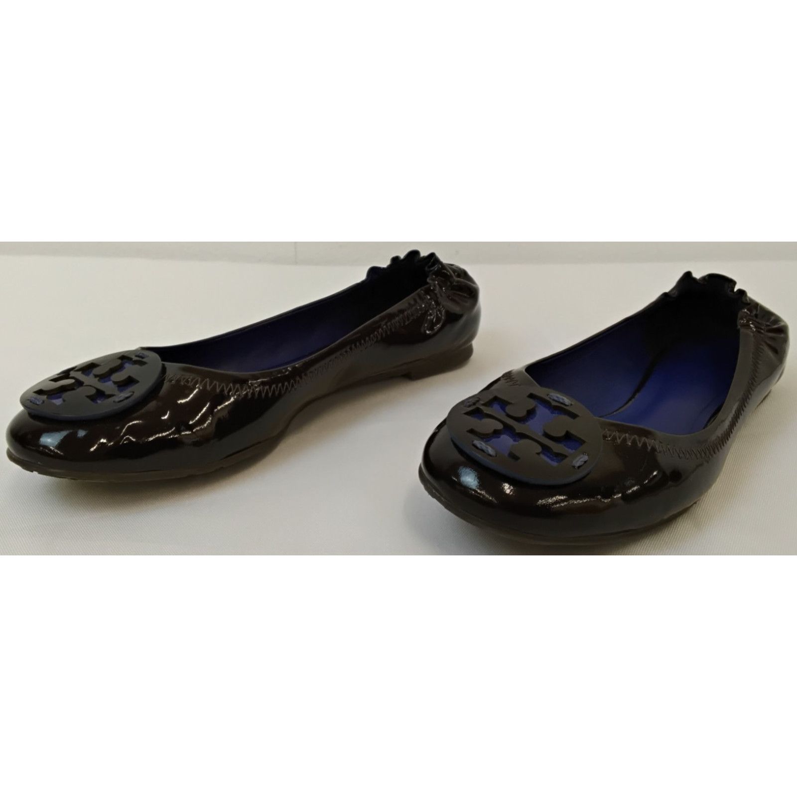 Tory Burch Tory Burch Reva Ballet Flats Women's 6.5M Brown Patent Size US 6.5 / IT 36.5 - 4 Thumbnail