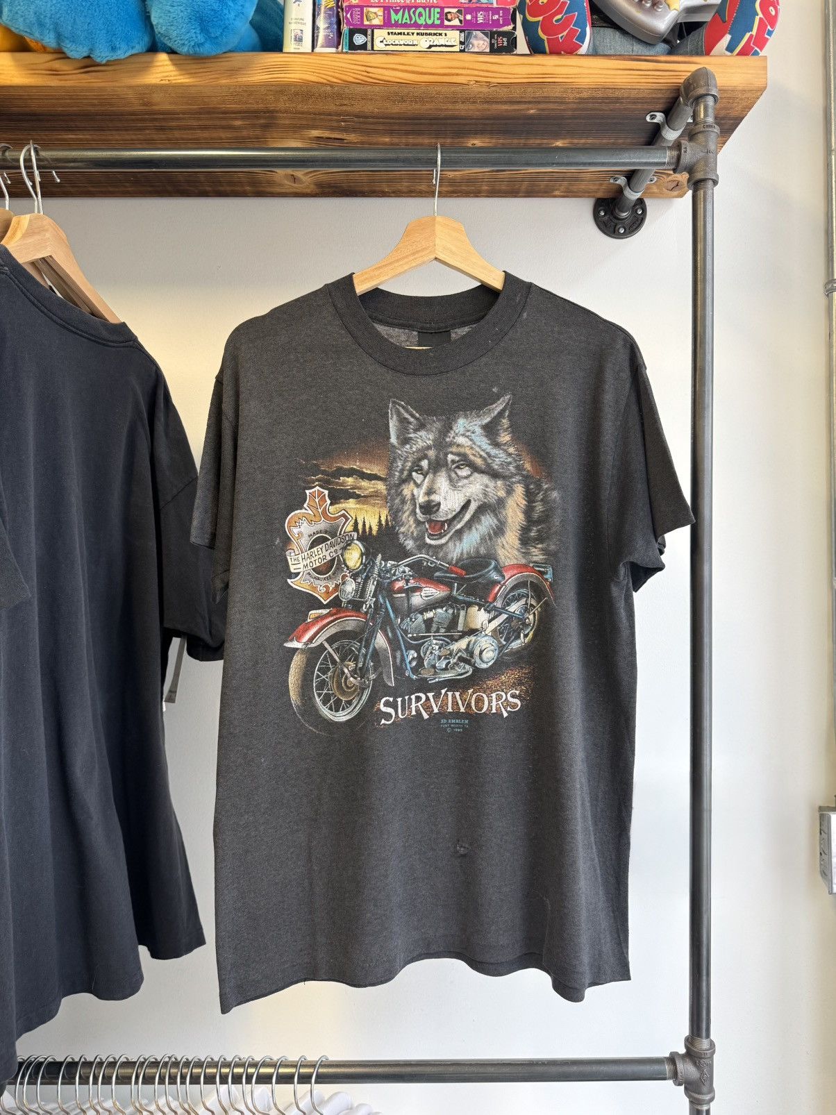 Harley Davidson 1989 3D Emblem Harley Davidson Survivors Tee Size US L / EU 52-54 / 3 - 1 Thumbnail