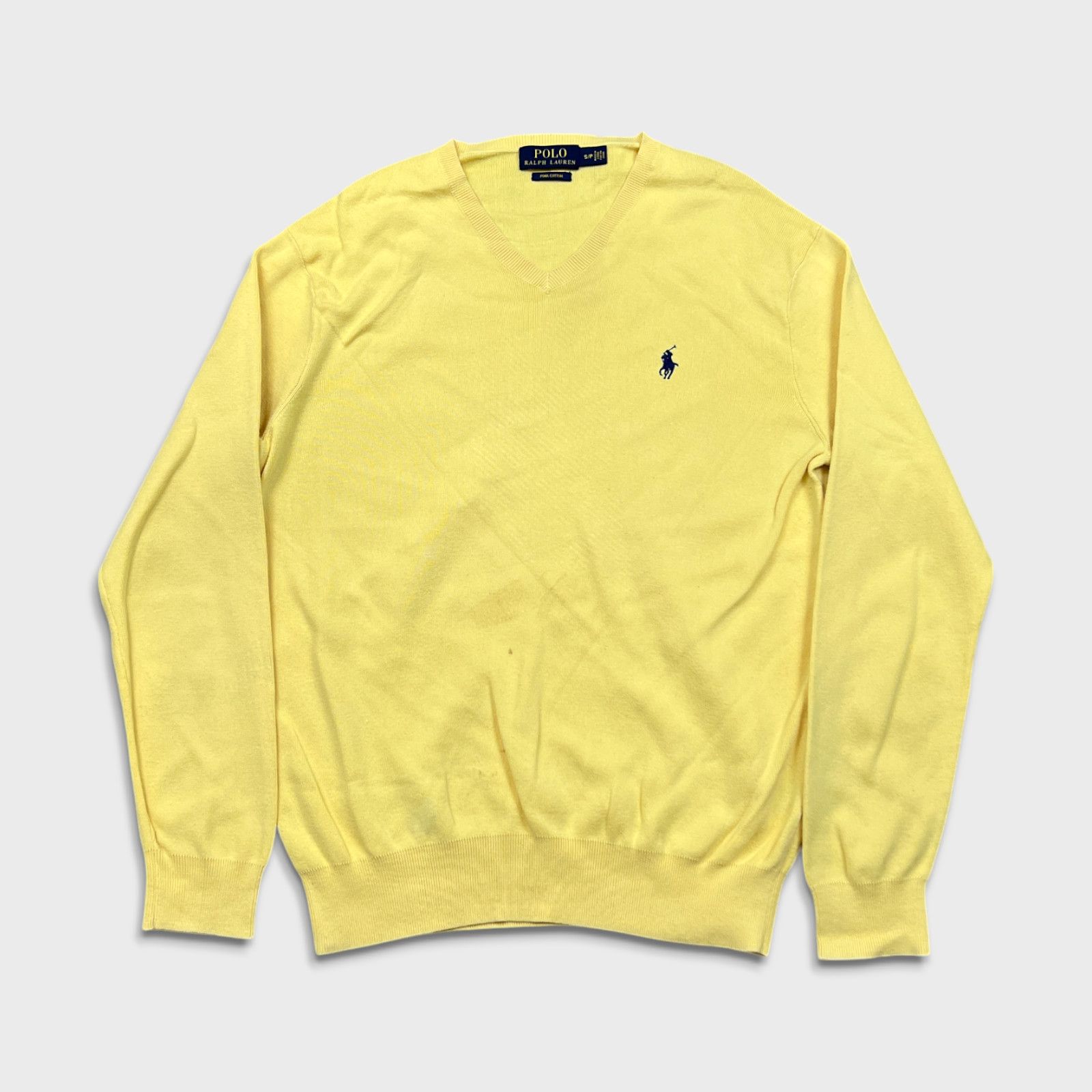 Polo Ralph Lauren × Vintage Polo Ralph Lauren Sweater Small Pony Pullover V Neck Shirt Size US S / EU 44-46 / 1 - 1 Thumbnail