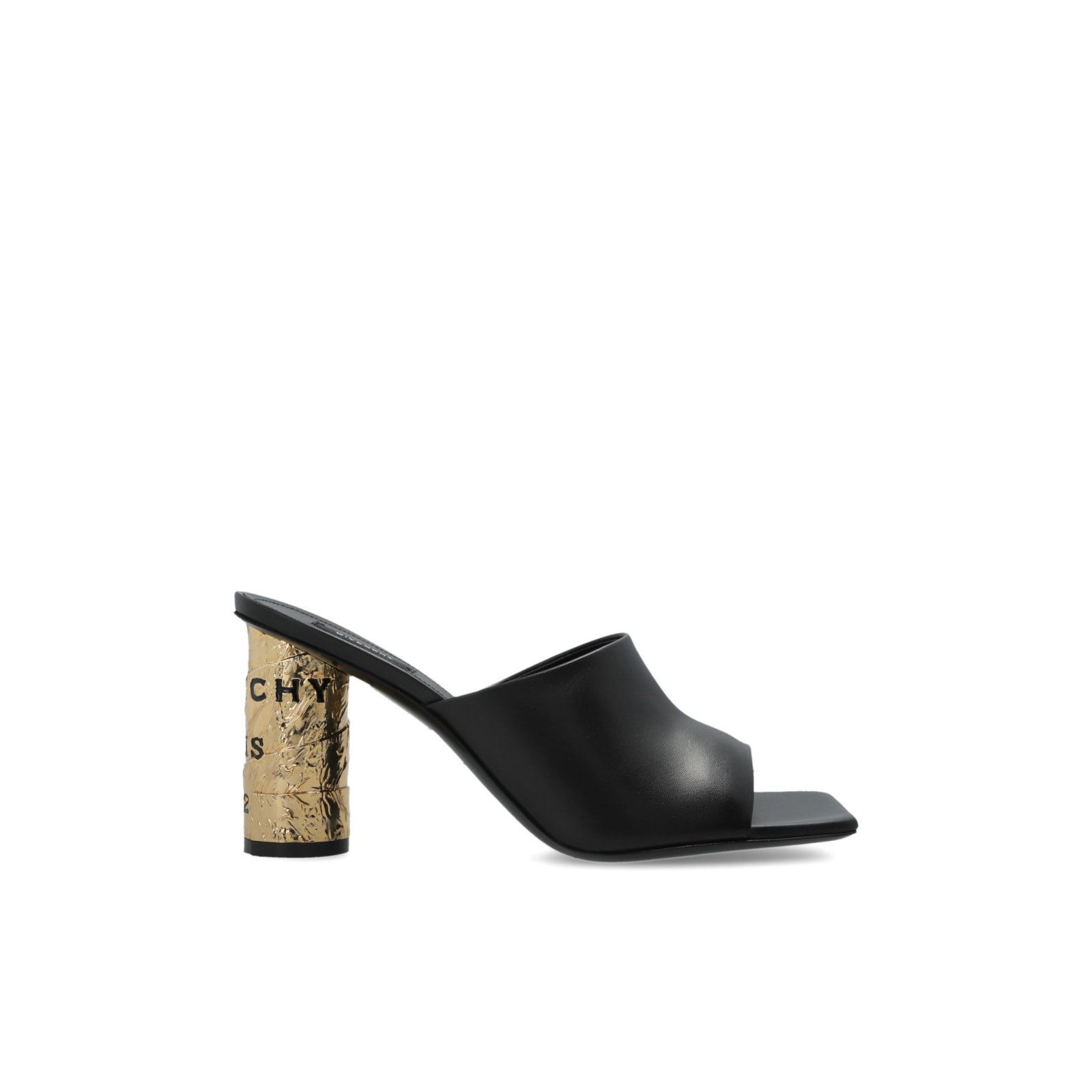 Givenchy GIVENCHY Black Leather 100mm Heel Mules New & Authentic (Wom Size US 8 / IT 38 - 5 Thumbnail