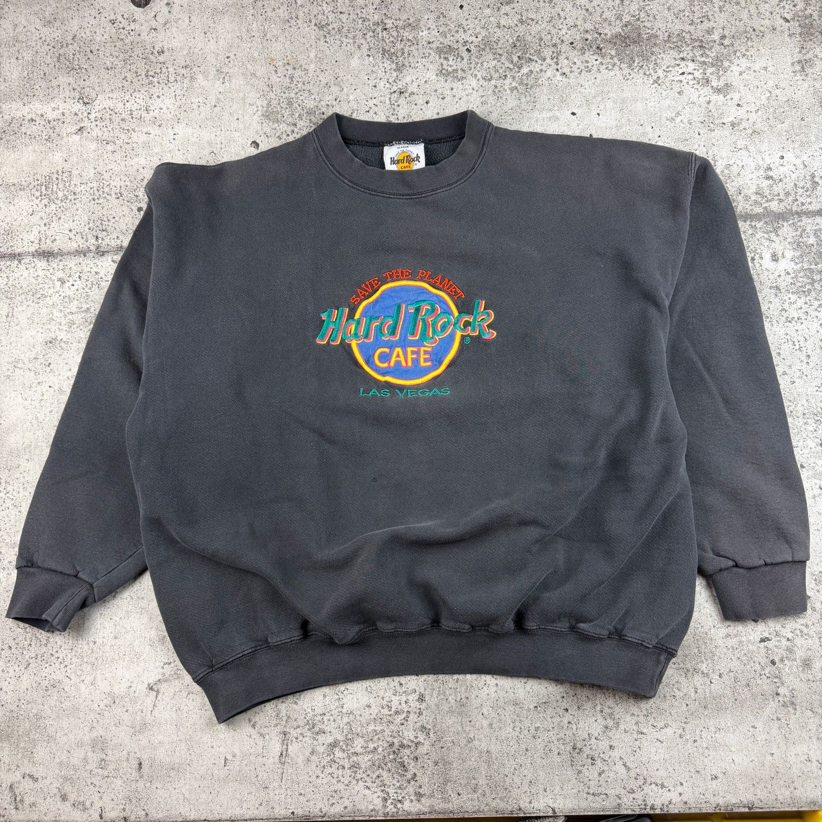 Hard Rock Cafe Vintage Hard Rock Cafe Las Vegas Crewneck Sweatshirt XL Size US XL / EU 56 / 4 - 1 Thumbnail