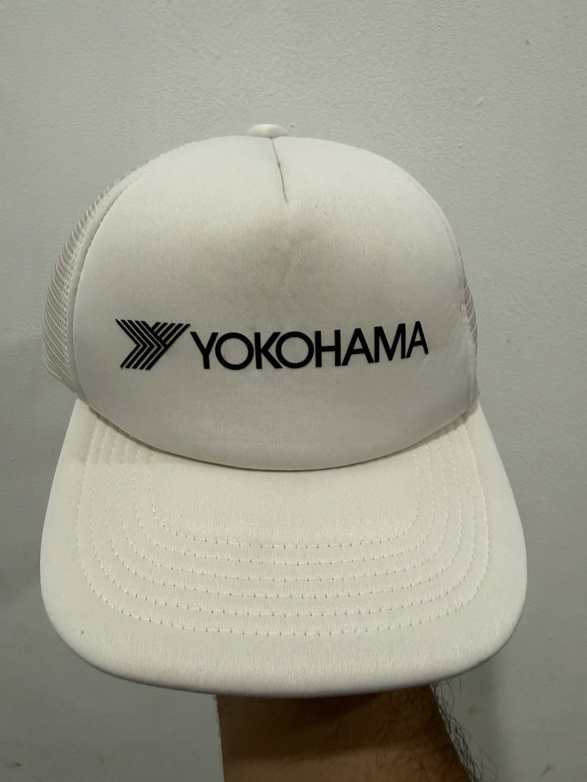 Japanese Brand VTG YOKOHAMA Trucker Hat Size ONE SIZE - 2 Thumbnail