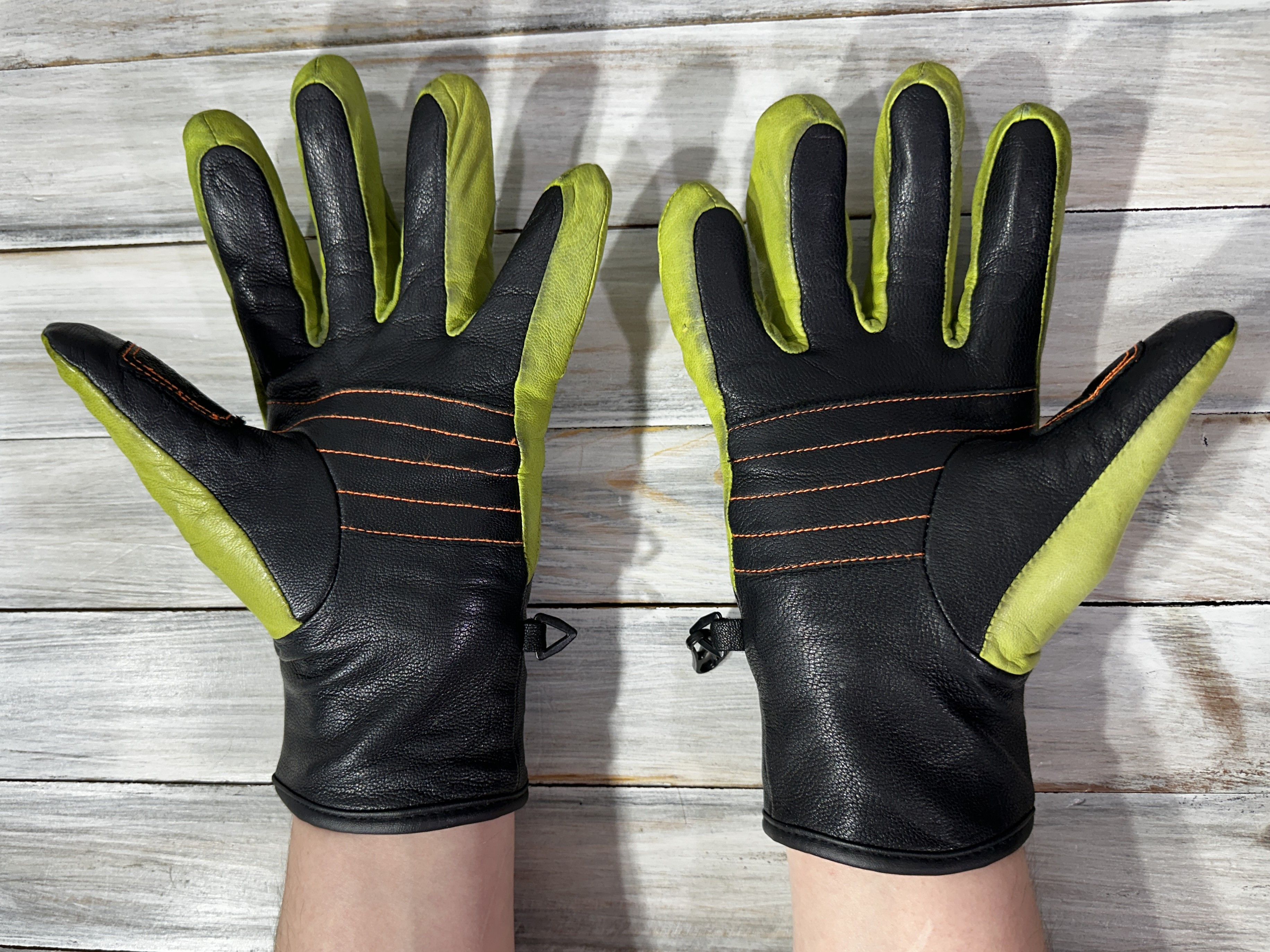 ORTOVOX ORTOVOX Snowboard Gloves Pro Leather Happy Green Ski Sport Size ONE SIZE - 2 Thumbnail