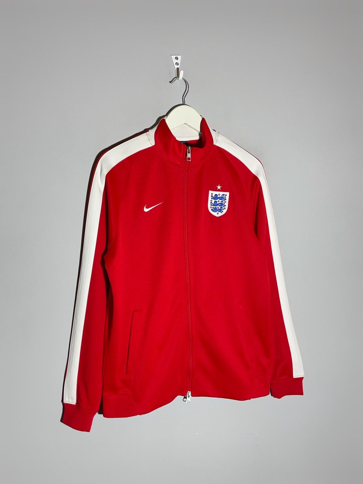 Nike Nike Team England World Cup 2014 Red Full Zip Track Top Size US XL / EU 56 / 4 - 2 Thumbnail