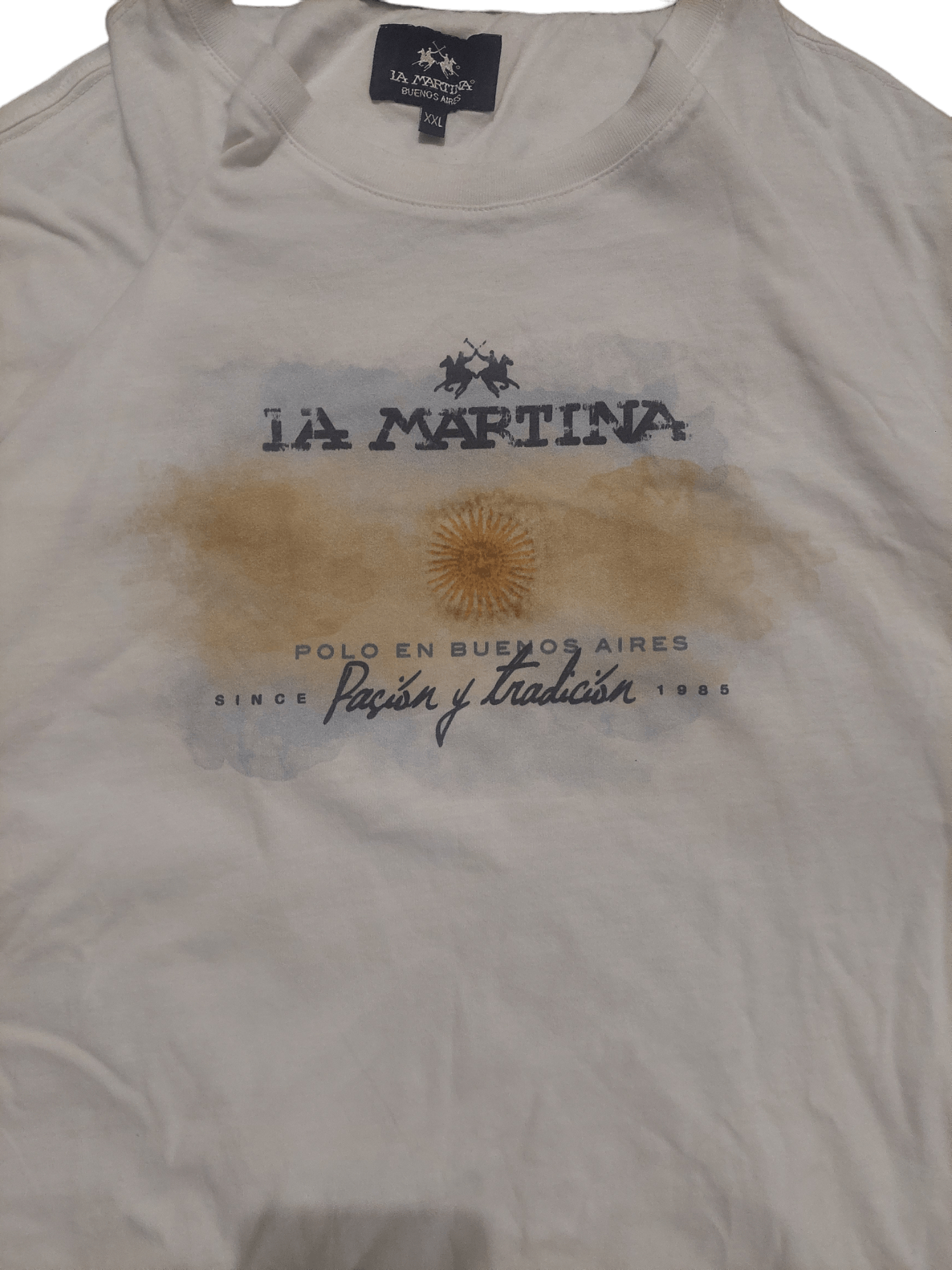 La Martina × Vintage White LA Martina tee Size US XXL / EU 58 / 5 - 6 Thumbnail