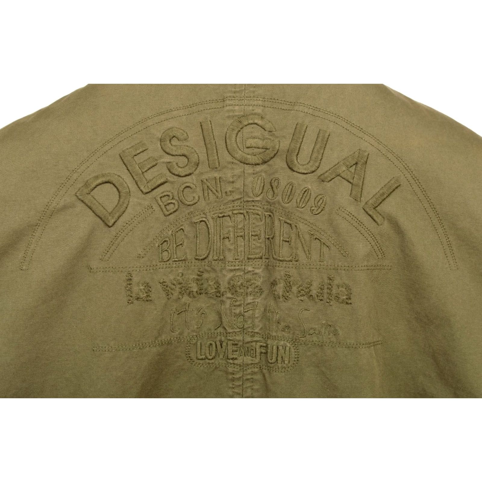 Desigual Desigual Be Different Khaki Army Military Jacket XL Men Size XL Green Military Jacket Mens Size US XL / EU 56 / 4 - 6 Thumbnail