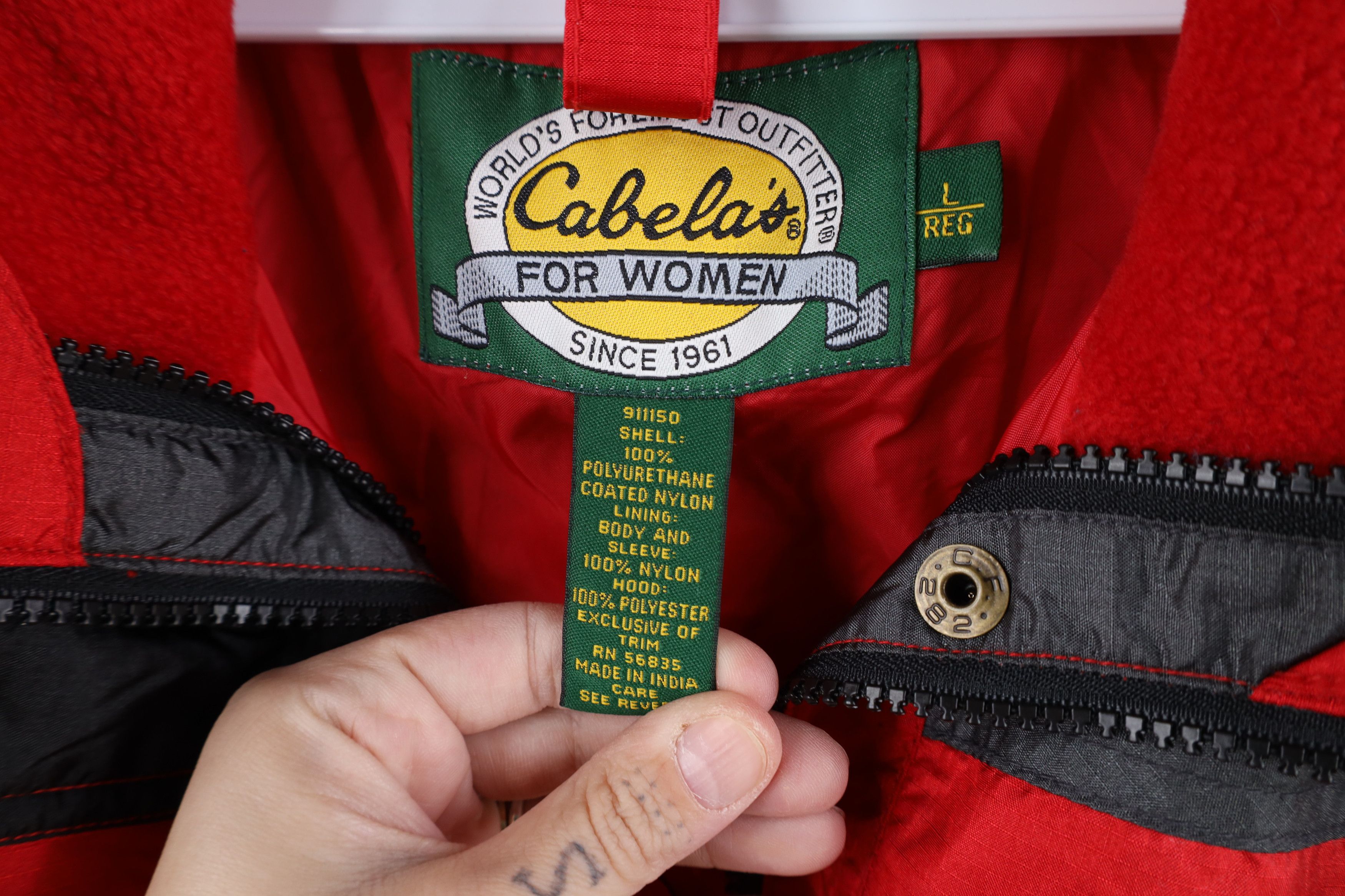 Cabelas Vintage Cabelas Ripstop Packable Windbreaker Rain Jacket Size US L / EU 52-54 / 3 - 10 Thumbnail