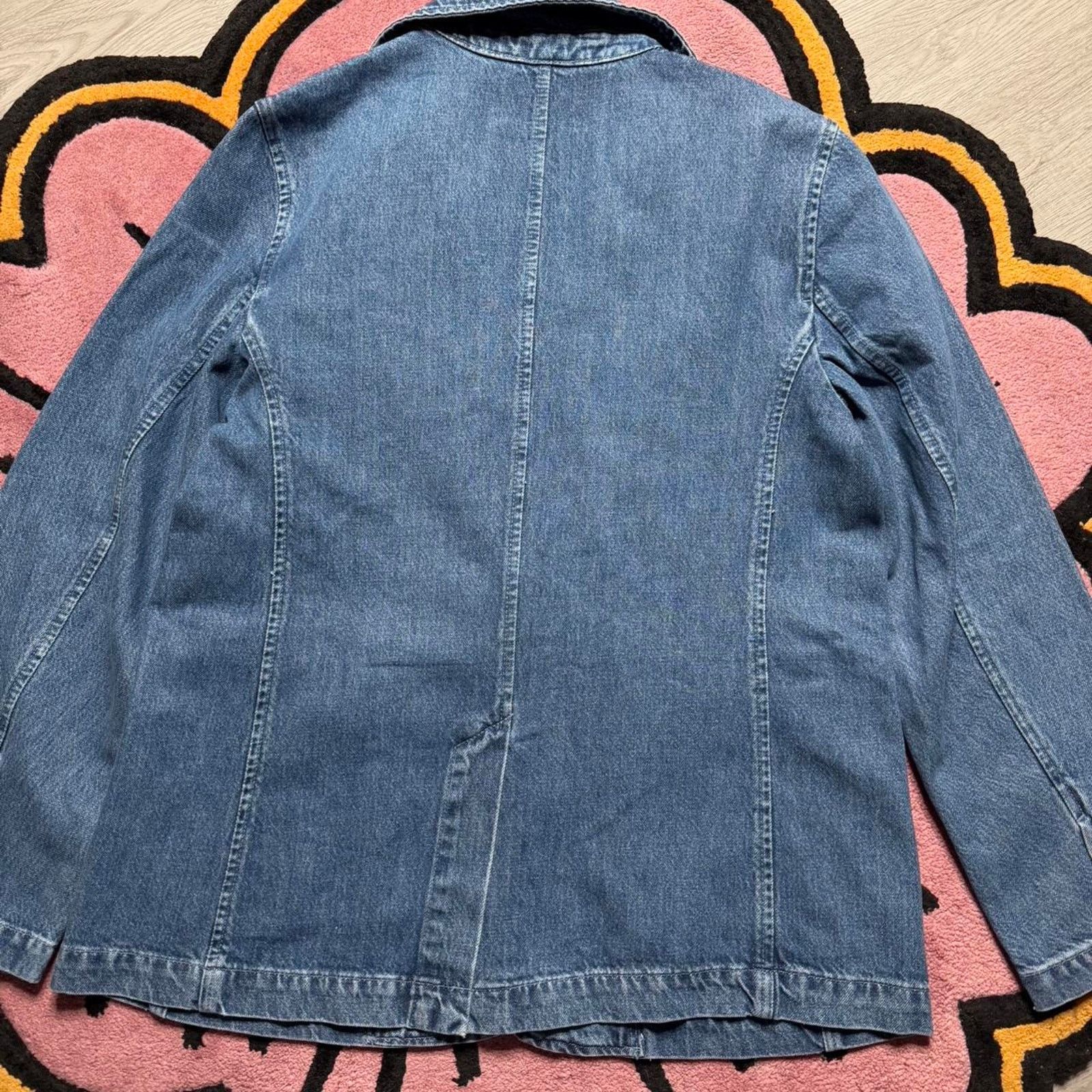 Gap Gap Women’s Blue Indigo Denim Blazer Jacket Size Large Blue Size L / US 10 / IT 46 - 7 Thumbnail