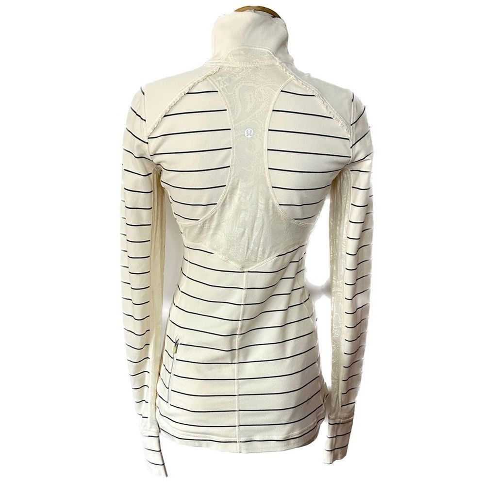 Lululemon Lululemon Star Runner I/2 Zip Lace Ivory Pullover Size 6 Size M / US 6-8 / IT 42-44 - 7 Thumbnail