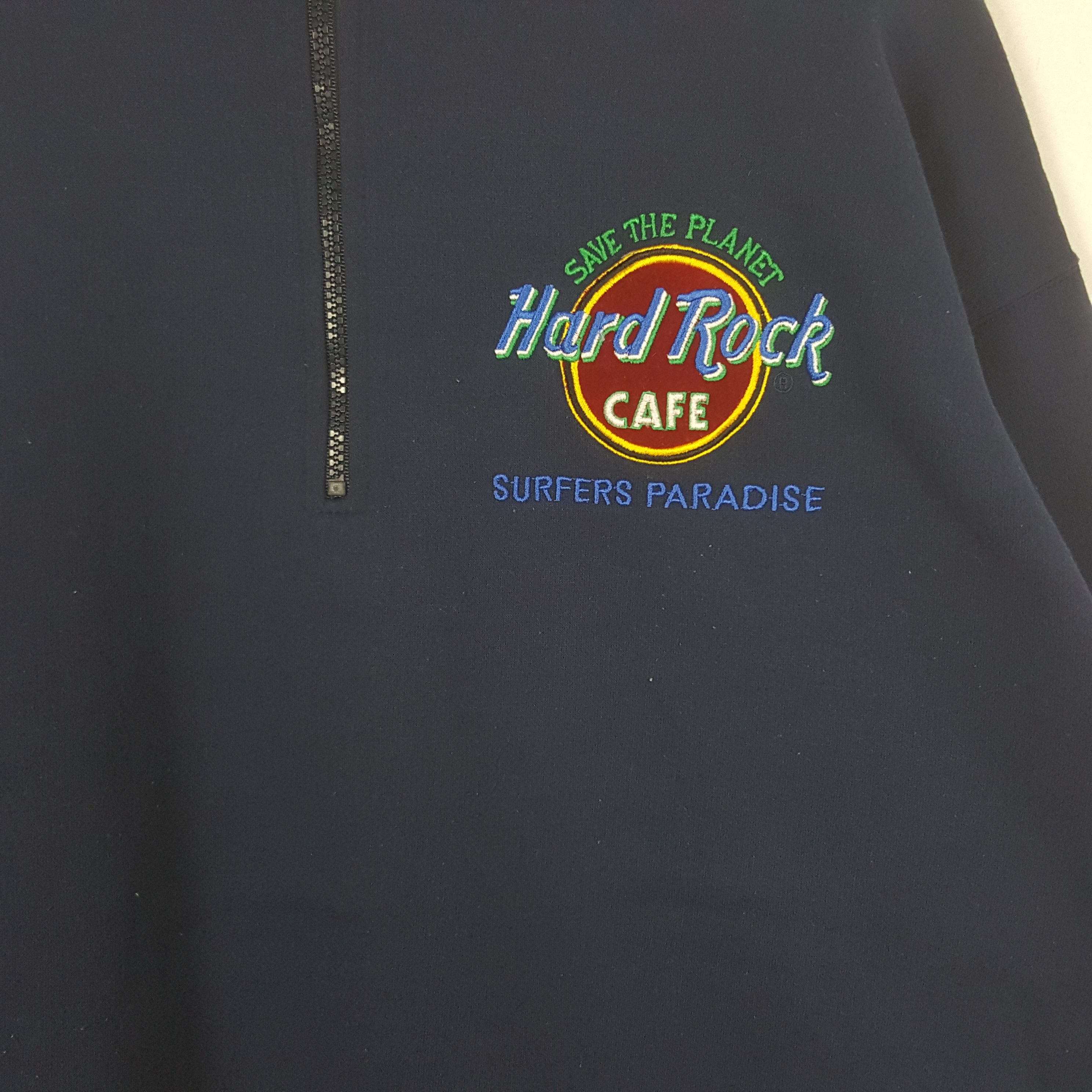 Hard Rock Cafe Vintage Hard Rock Cafe Half Zipper Sweatshirt RR1 Size US L / EU 52-54 / 3 - 2 Thumbnail
