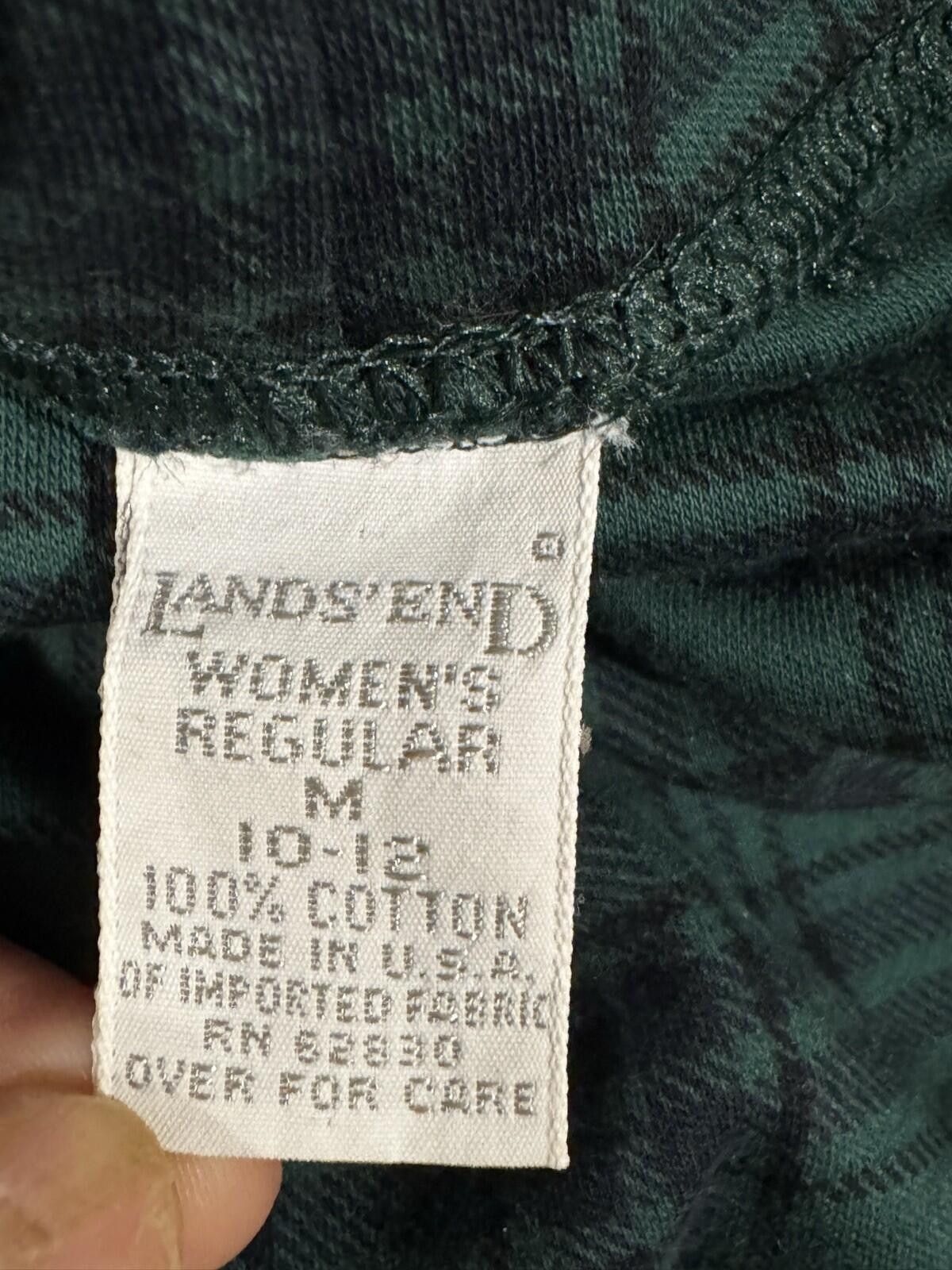 Lands' End Lands End Turtleneck Cotton Black Green Plaid shirt M(10-12) Size M / US 6-8 / IT 42-44 - 7 Thumbnail