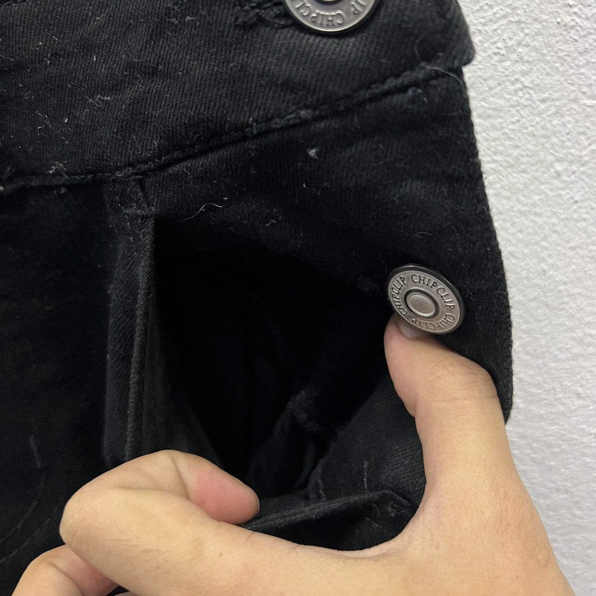 Other VINTAGE CHIP CLIP BLACK OVERALLS Size US 30 / EU 46 - 9 Thumbnail