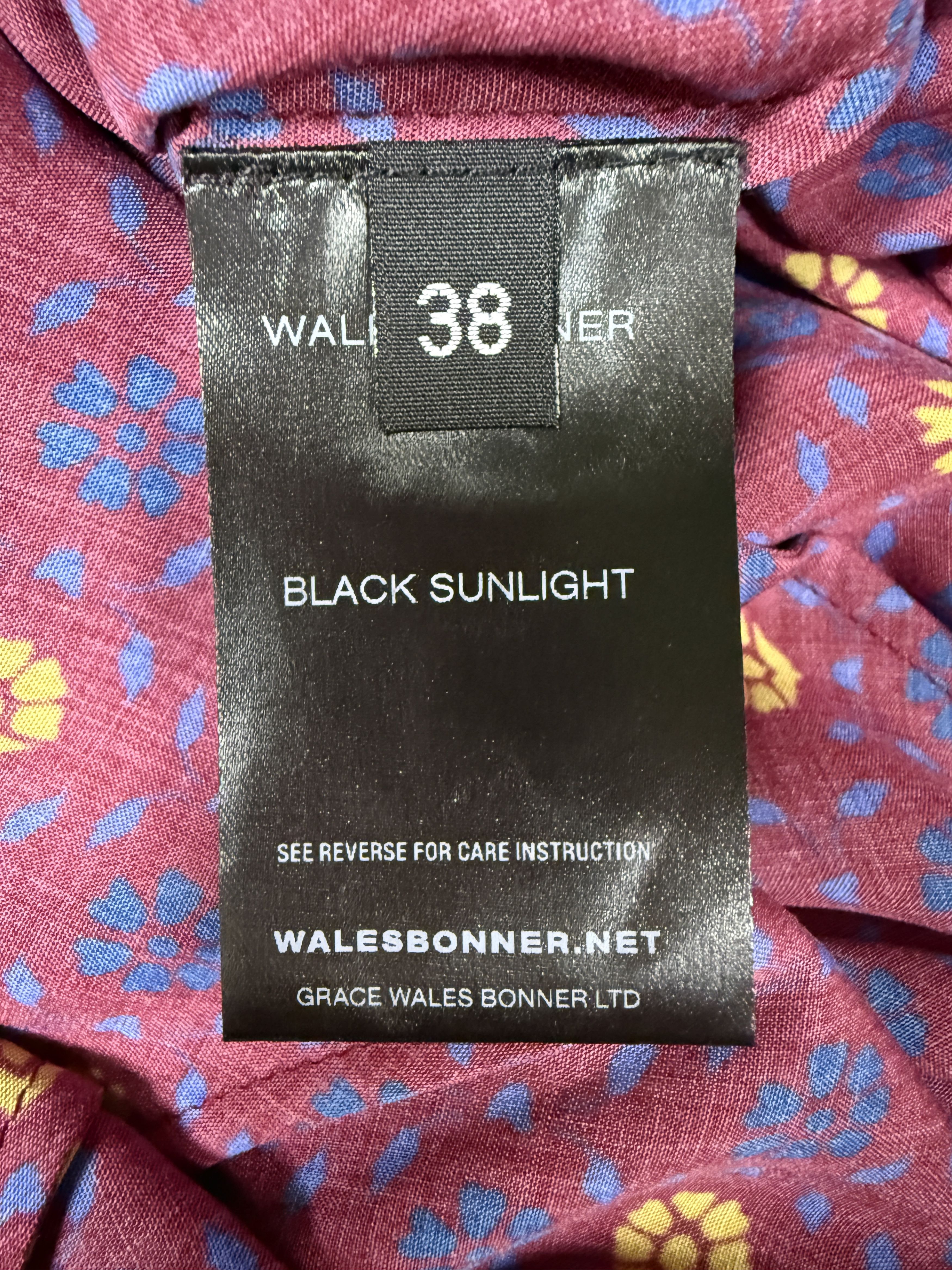 Wales Bonner $1040 Wales Bonner Madras Floral Print Tie-Neck Midi Dress Size XS / US 0-2 / IT 36-38 - 11 Thumbnail