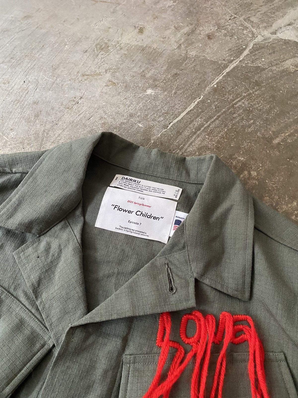 Japanese Brand Dairiku Wool Ripstop Military Fatigue Jacket Kapital Visvim Size US XL / EU 56 / 4 - 2 Thumbnail