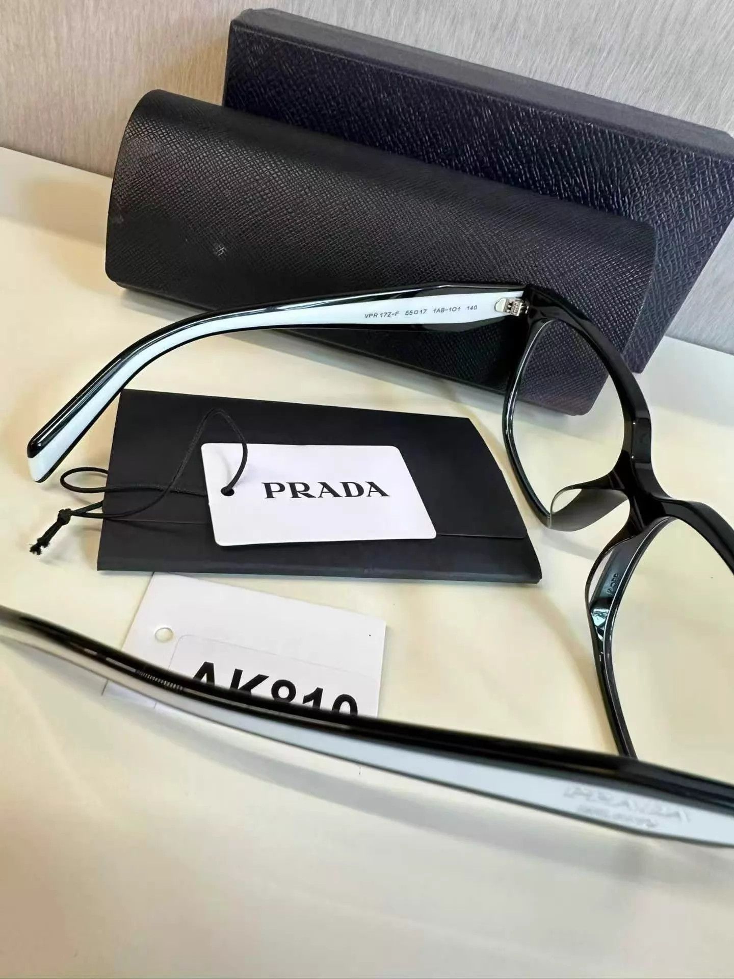 Prada PRADA AK810 B&W Face-Slim No-Makeup Glasses w/Box Size ONE SIZE - 5 Thumbnail