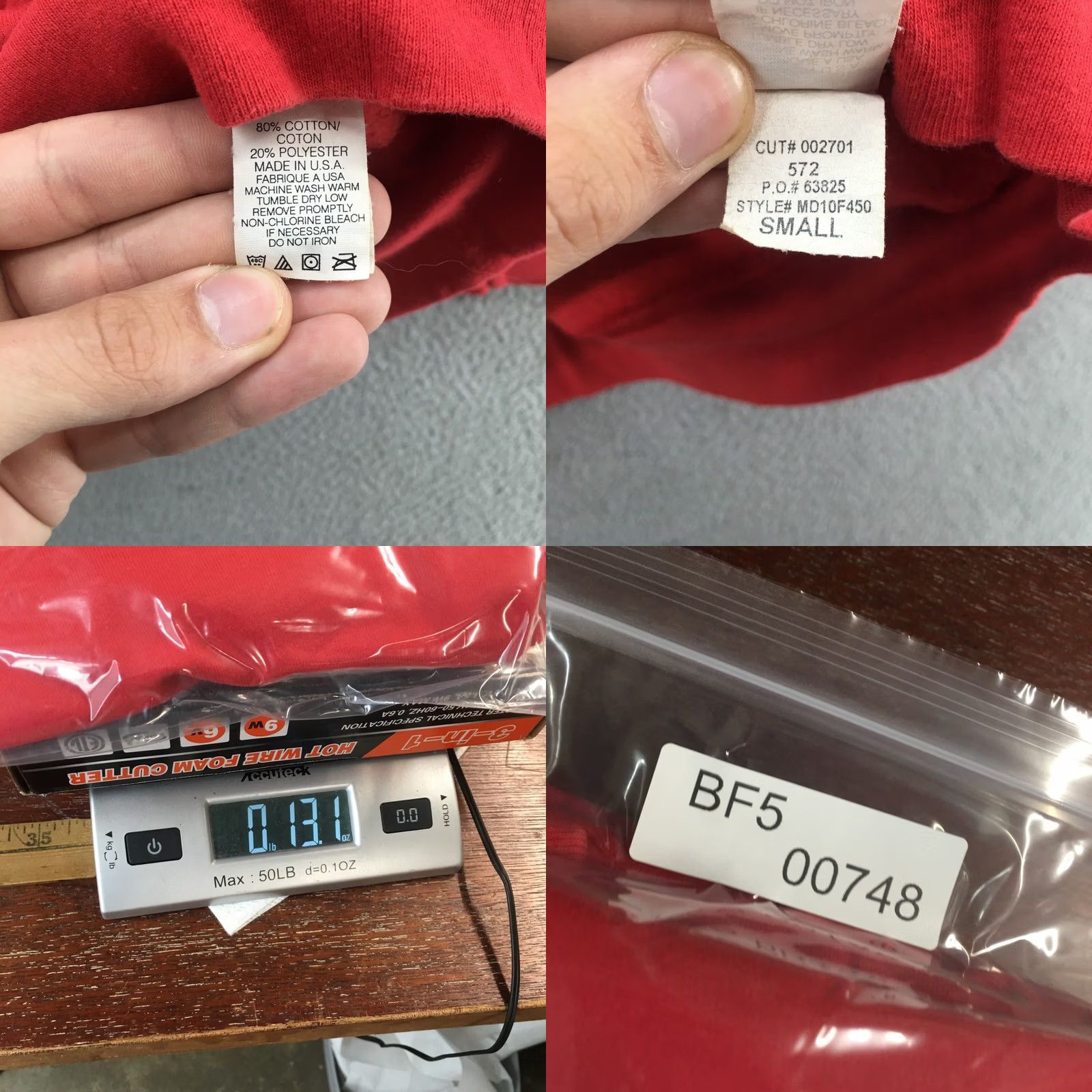 Calvin Klein Calvin Klein Sweatshirt Crew Neck Pullover Red Lined Fleece Mens S Long Sleeve Vintage No Size US S / EU 44-46 / 1 - 10 Thumbnail