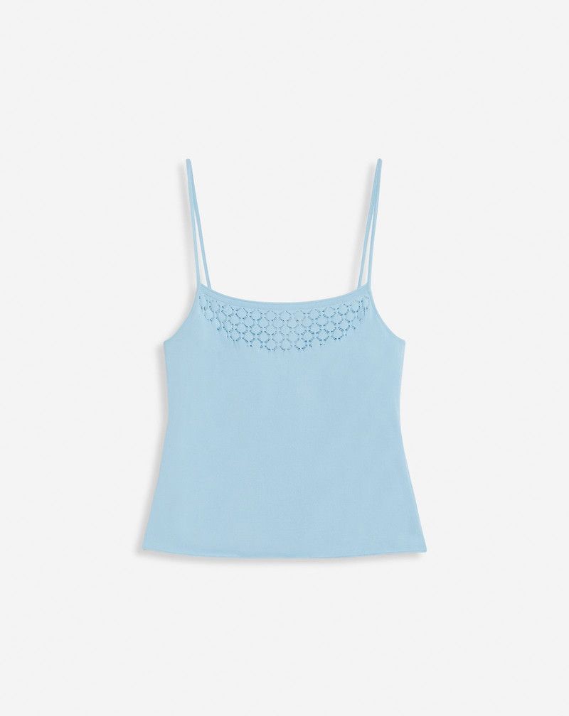 Lanvin o1y0326 Tank Top in Sky Blue Size M / US 6-8 / IT 42-44 - 1 Thumbnail