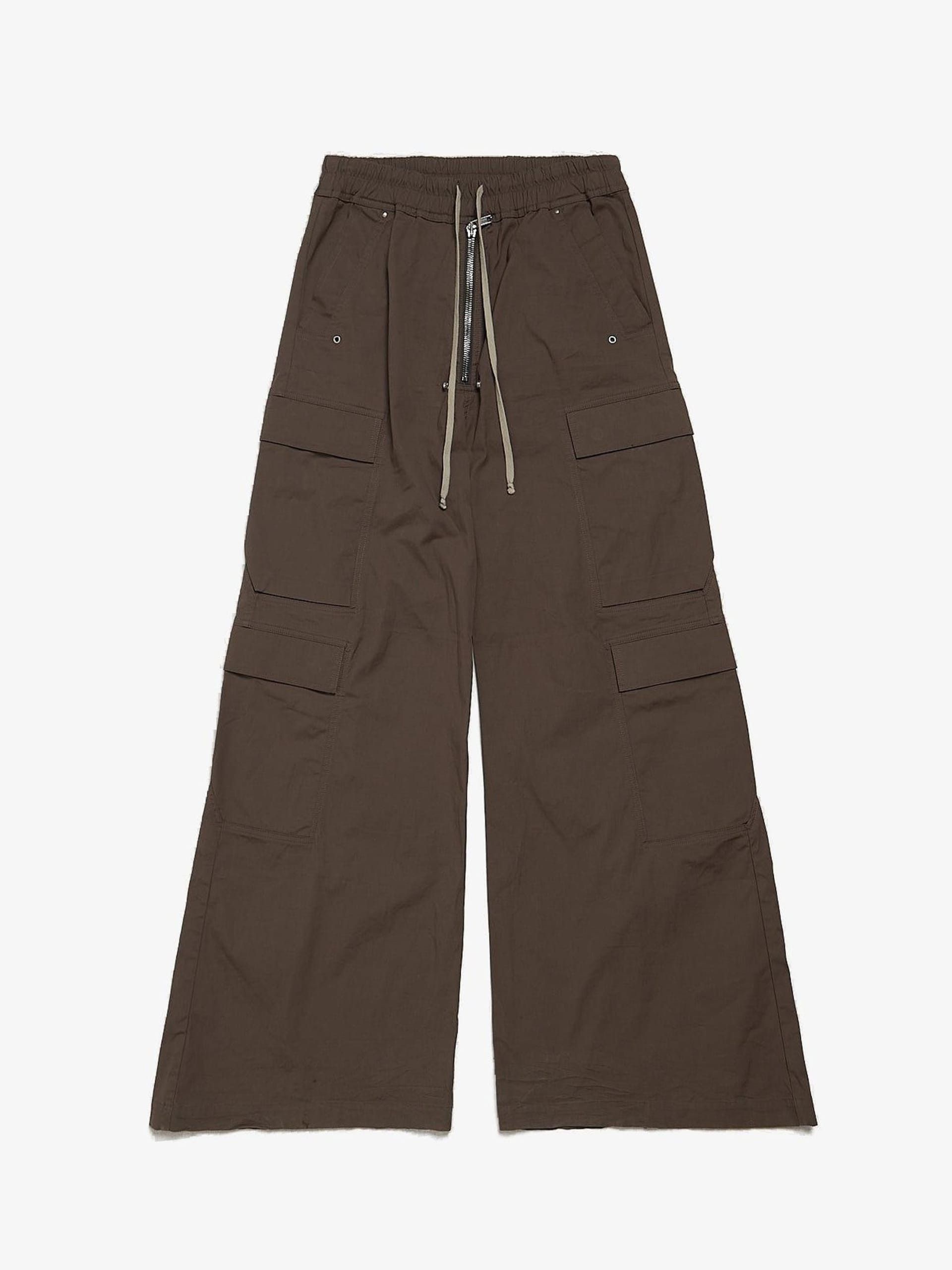 Rick Owens Dust Wide Cargo Belas Cotton Pants | Grailed