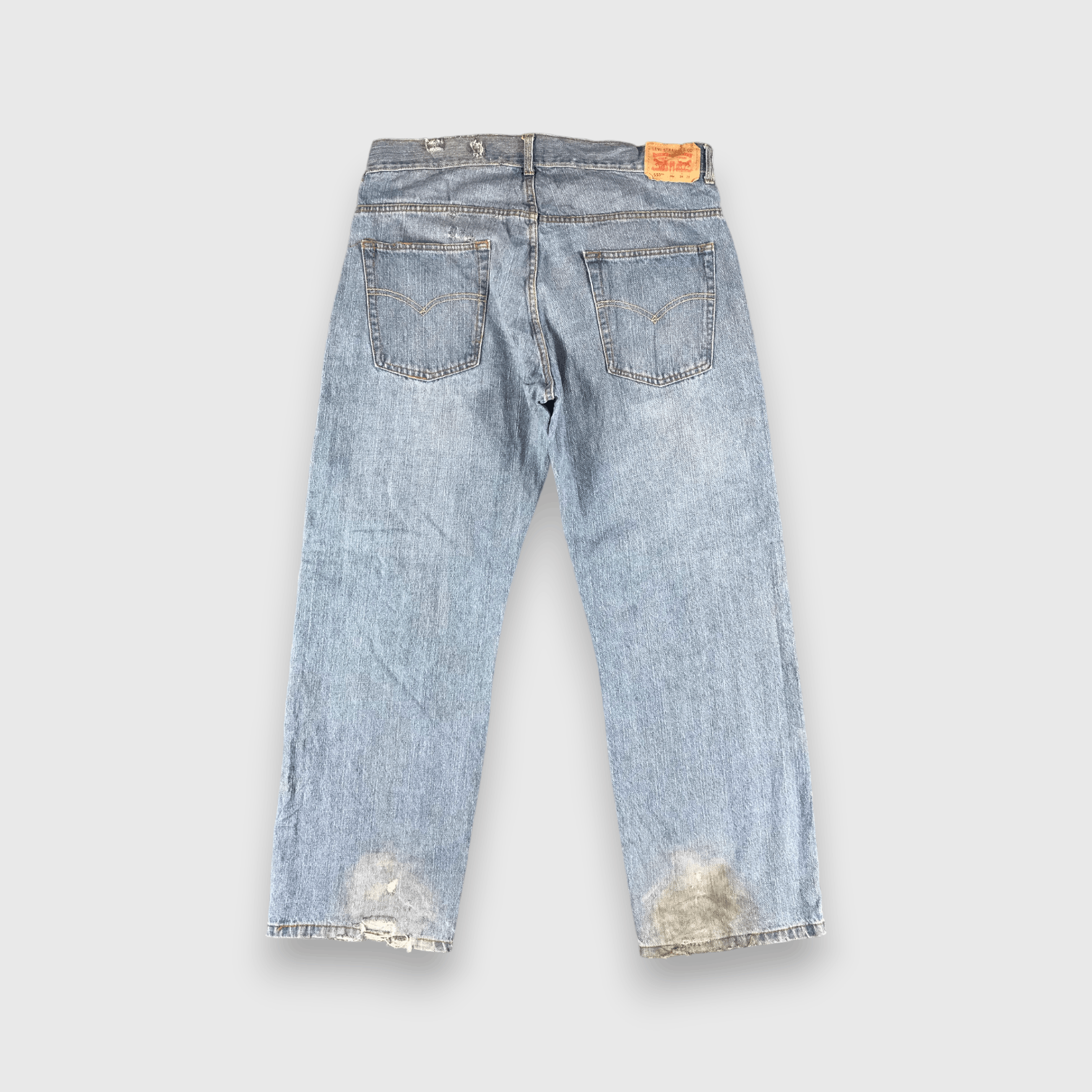 Levi's Vintage Blue Wash Levis 550 Jeans-J2526 Size US 35 - 2 Thumbnail