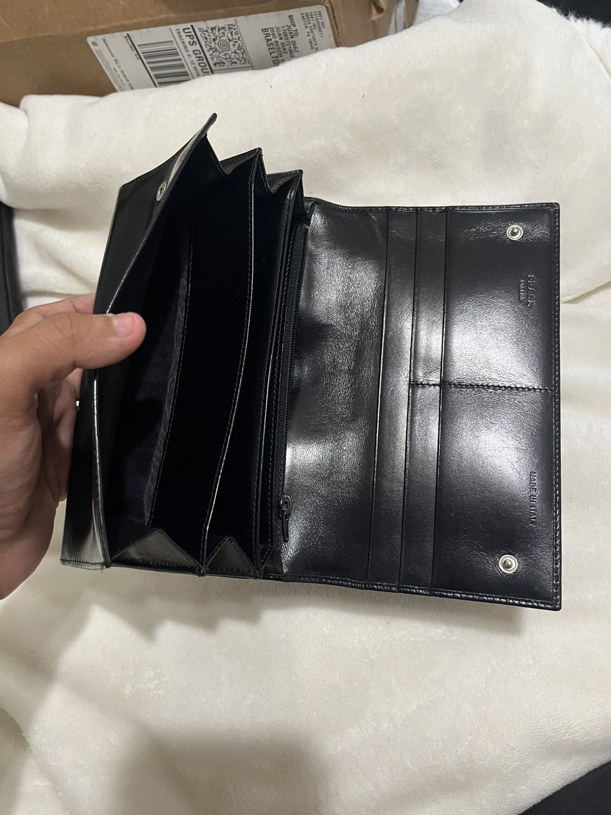 Prada Black Prada Continental Wallet Size ONE SIZE - 1 Thumbnail