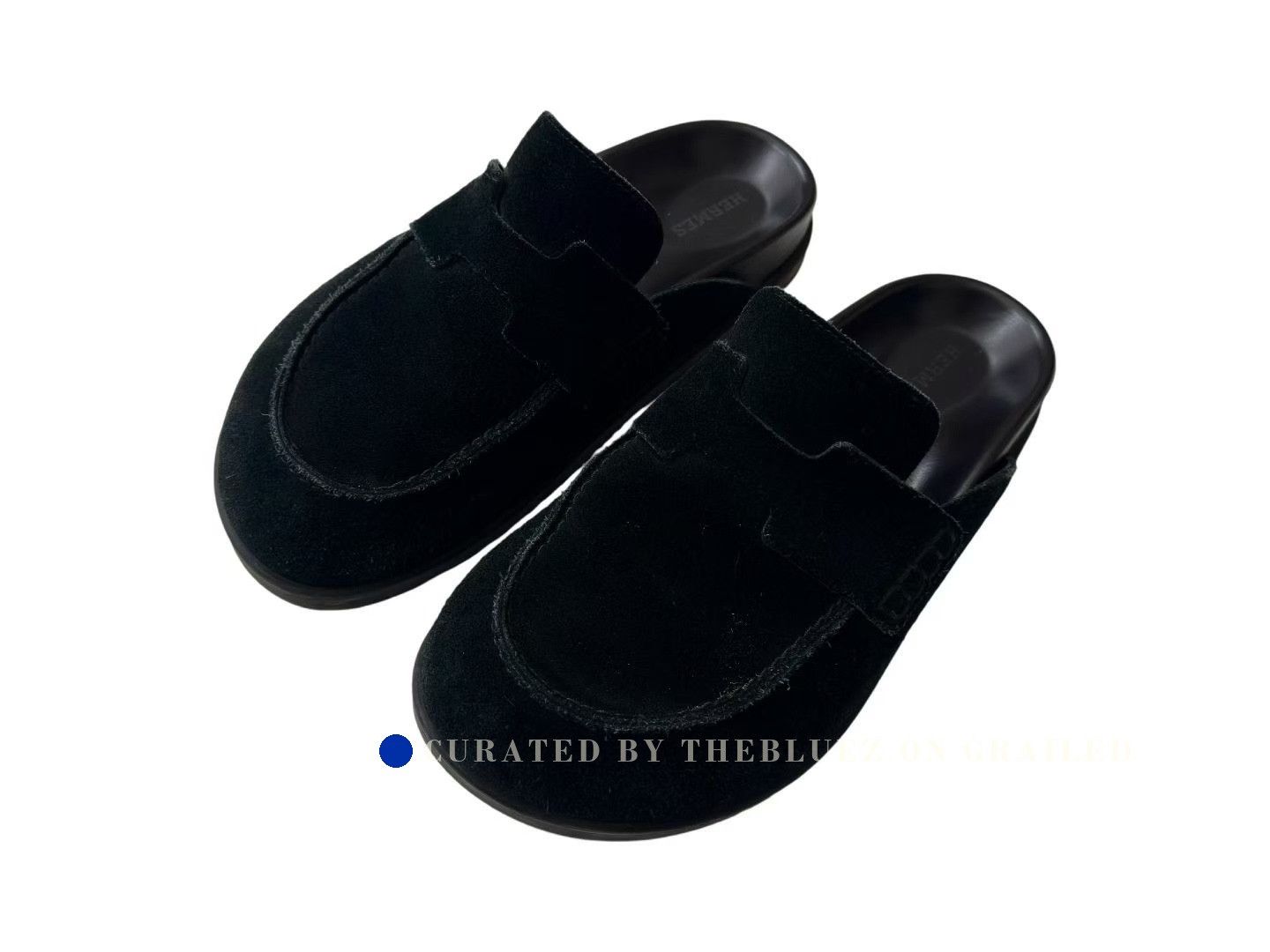 Hermes Hermes Black Birkenstock-style Slippers Size US 5.5 / IT 35.5 - 1 Thumbnail