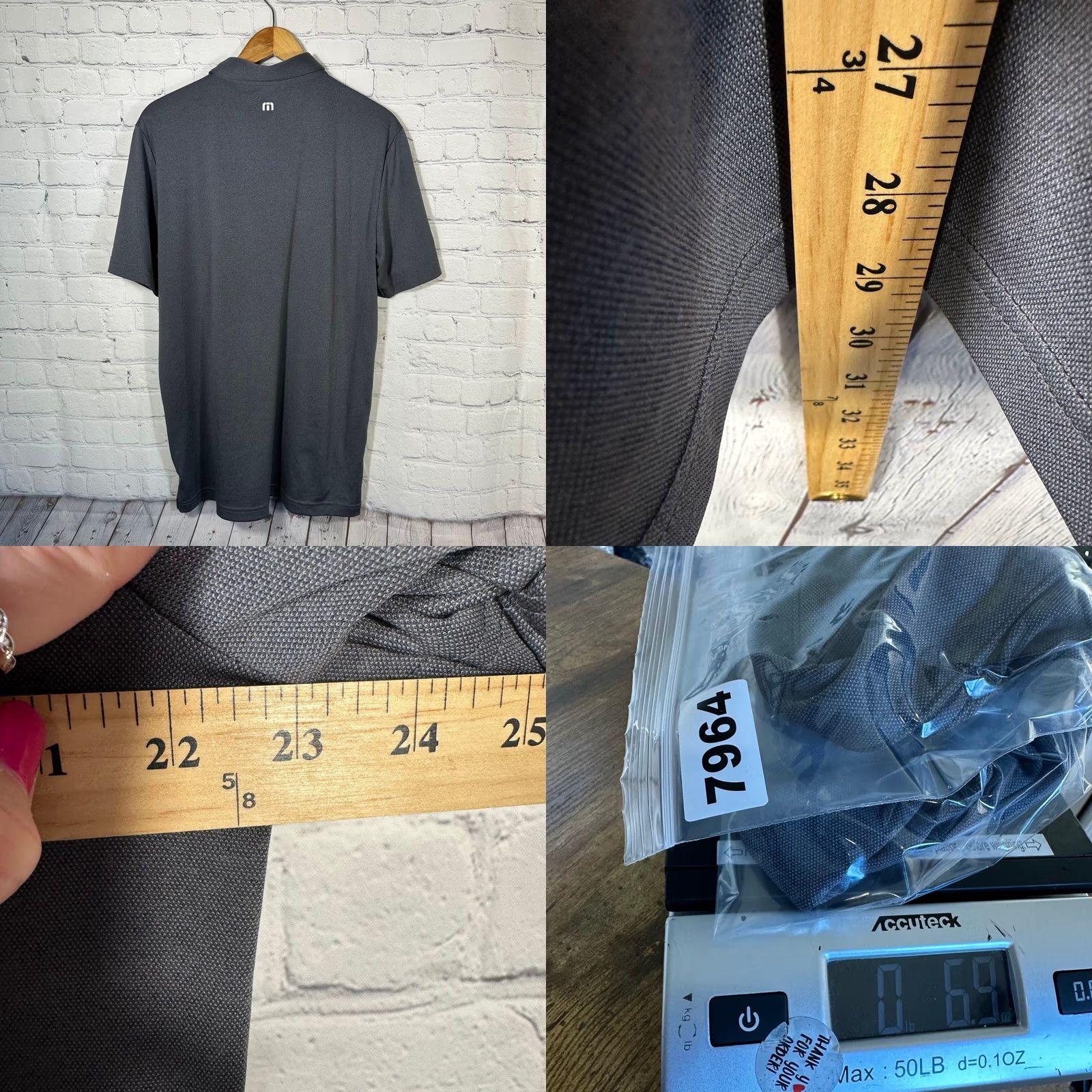 TravisMathew TravisMathew Polo Shirt Gray Browne Family Vineyards Logo TM1MU410 Large Mens L Nike? Size US L / EU 52-54 / 3 - 8 Thumbnail