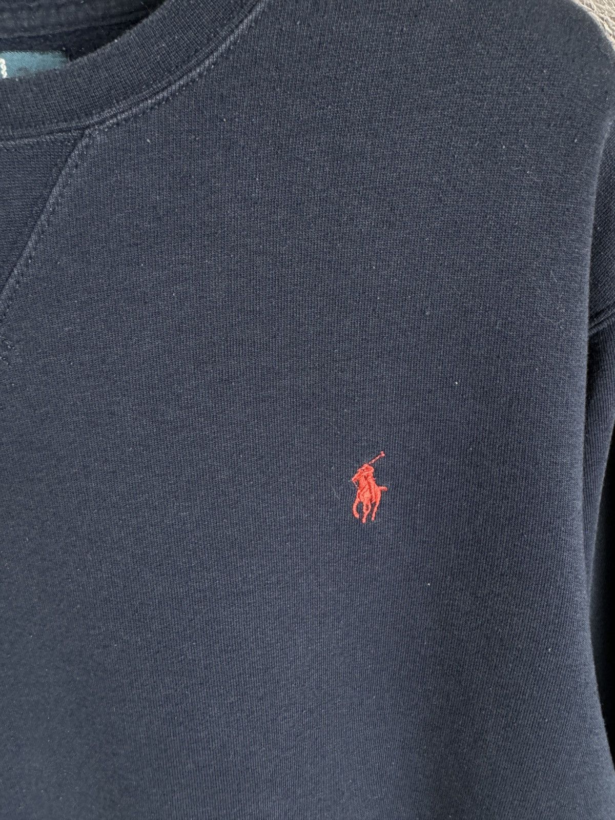 Polo Ralph Lauren Polo Ralph Lauren vintage blue navy logo sweatshirt Size US XL / EU 56 / 4 - 7 Thumbnail