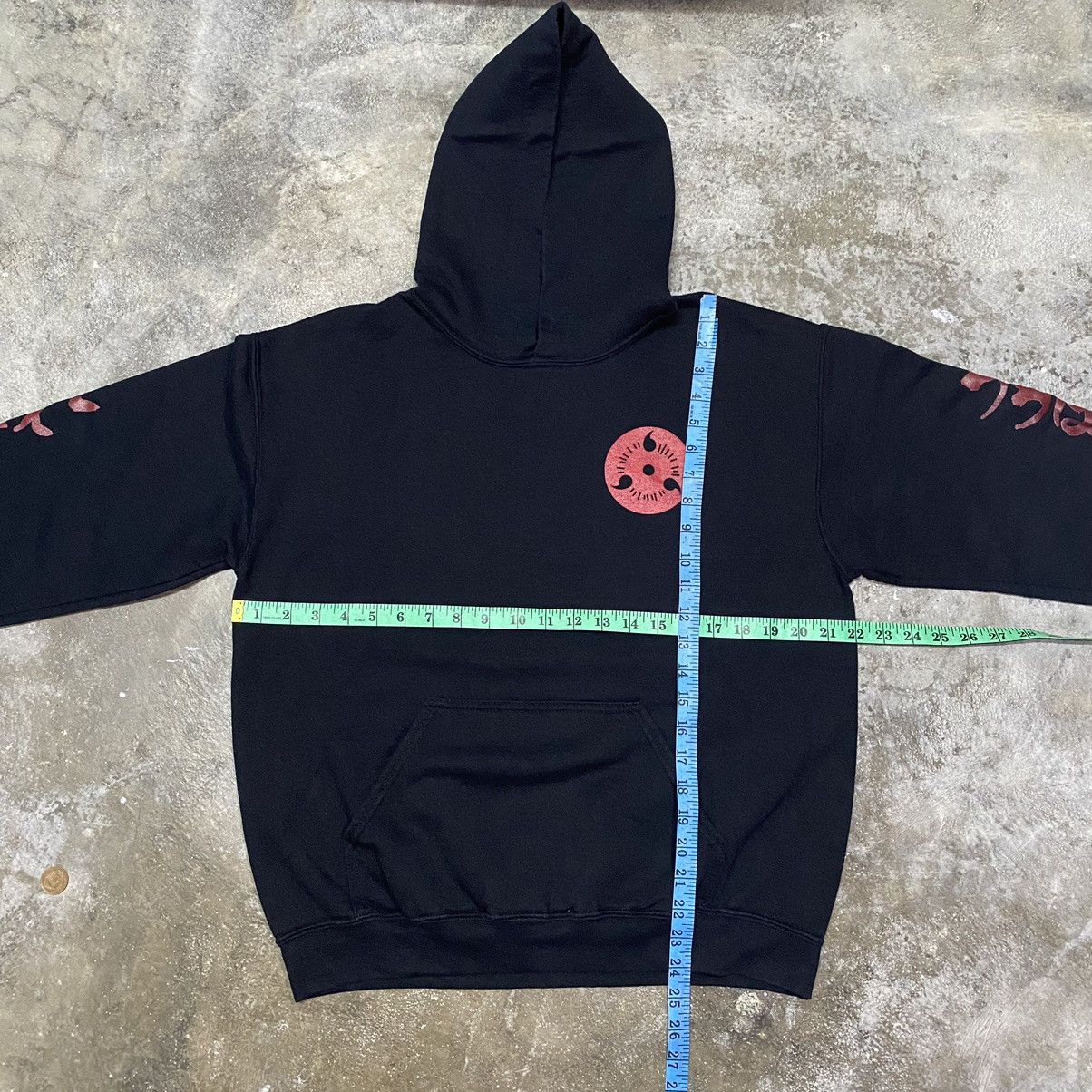 VINTAGE NARUTO SHIPPUDEN UCHIHA SASUKE HOODIE PULLOVER