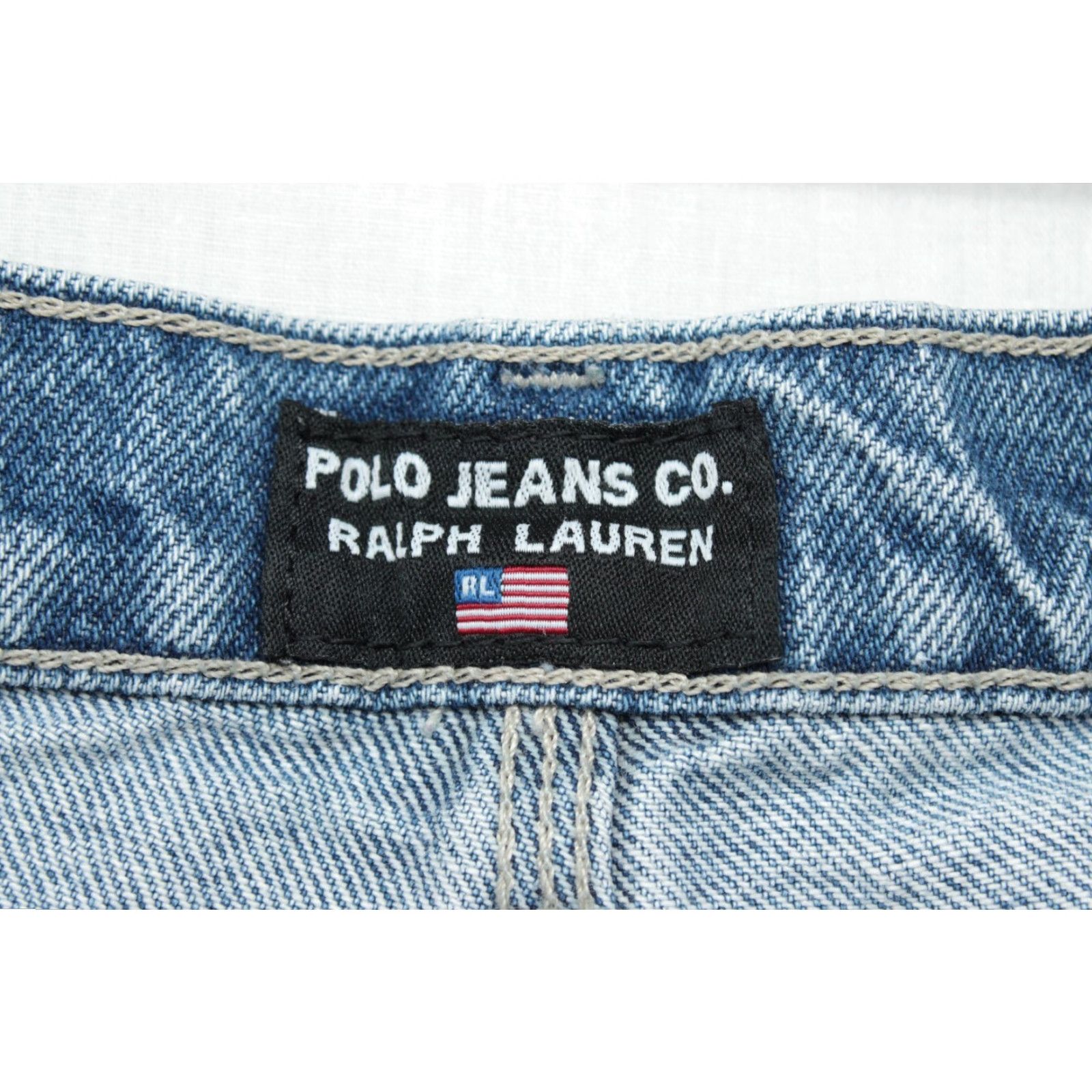 Ralph Lauren VINTAGE Ralph Lauren Polo Jeans Co. Denim Carpenter Shorts Mens 40 Baggy 90s Y2K Blue Denim Shorts Size US L / EU 52-54 / 3 - 6 Thumbnail