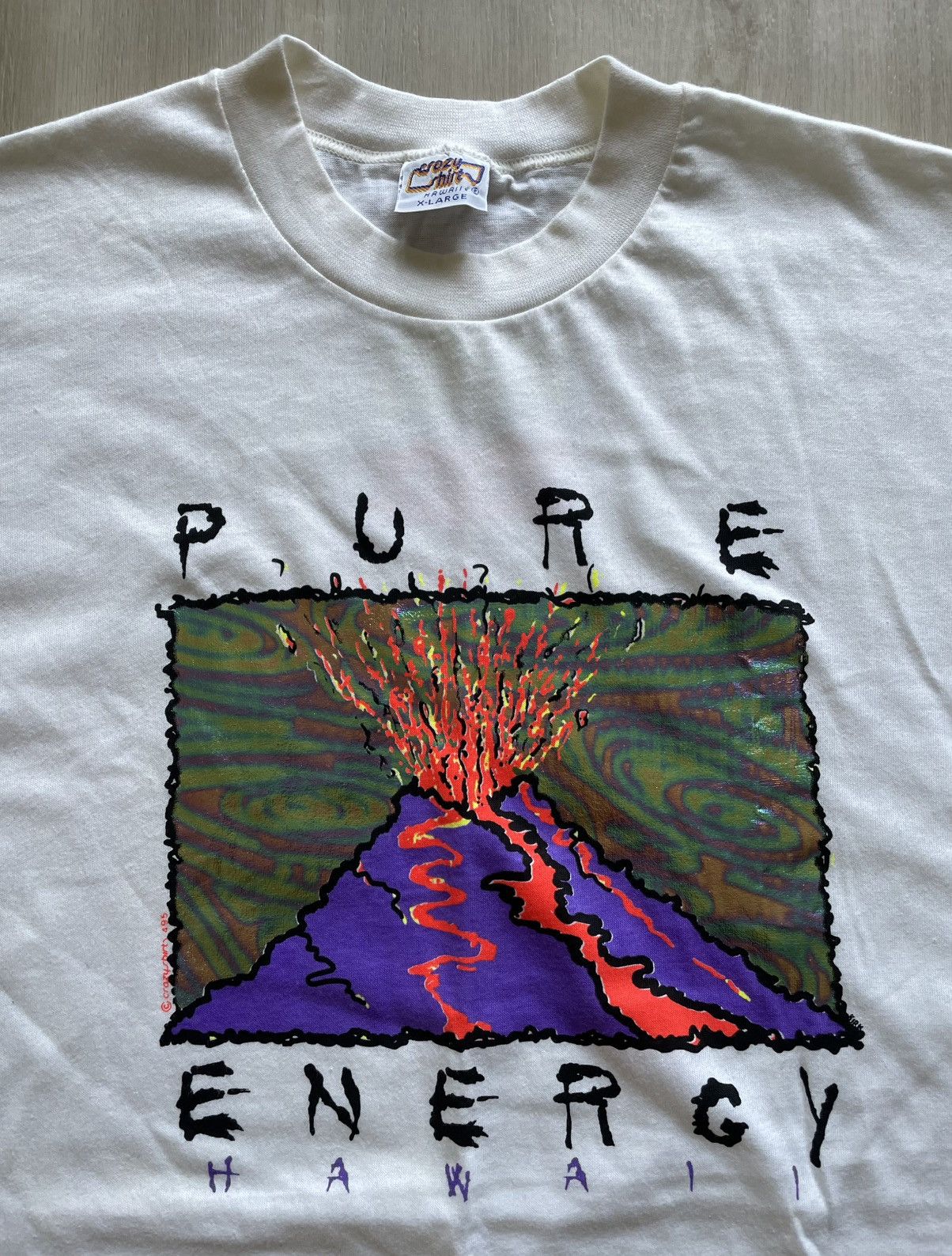 Vintage Vintage 90s Crazy Shirt Hawaii Pure Energy Volcano Men XL Size US XL / EU 56 / 4 - 1 Thumbnail