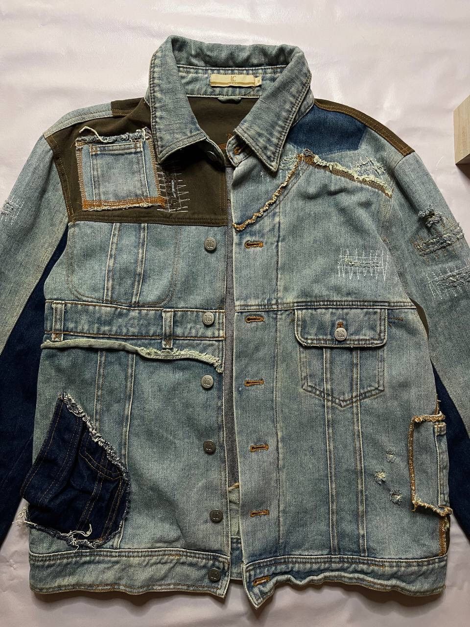 Designer × Vintage Patchwork Vintage Denim Jacket: made in Italy Size US M / EU 48-50 / 2 - 3 Thumbnail