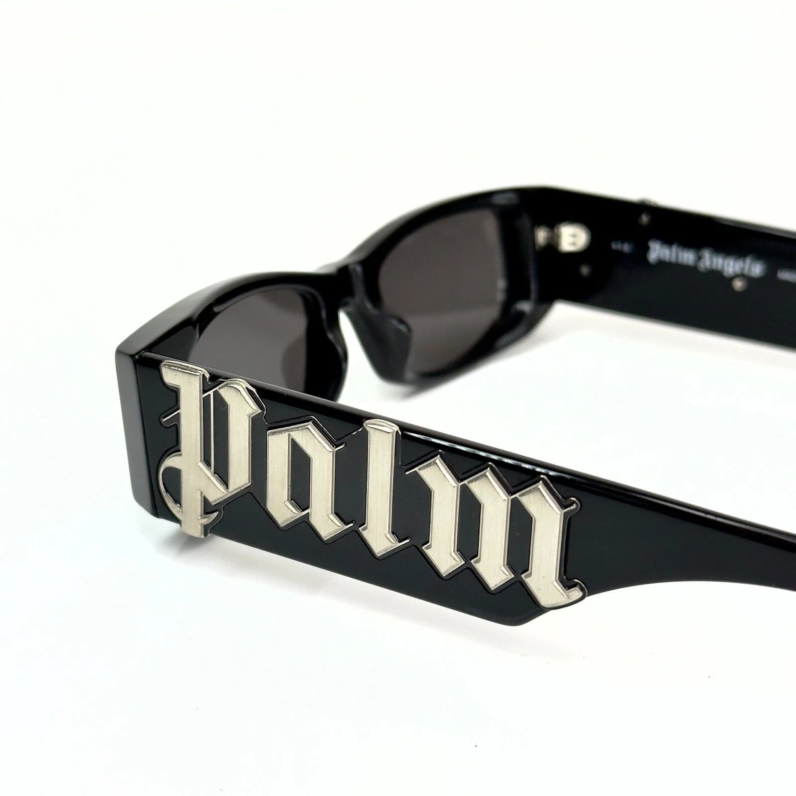 Palm Angels PALM ANGELS PERI007 007 ANGEL Black Geometric Sunglass Size ONE SIZE - 3 Thumbnail