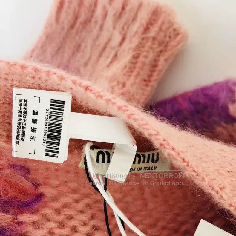 Miu Miu Miu Miu 40 Mohair leopard cardigan Size L / US 10 / IT 46 - 3 Thumbnail