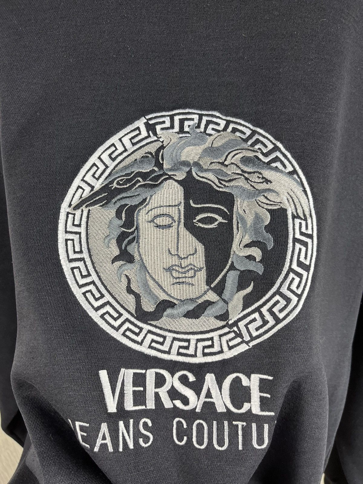 Versace × Vintage Vintage Versace Classic V2 medusa face sweatshirt big logo Size US XL / EU 56 / 4 - 15 Thumbnail