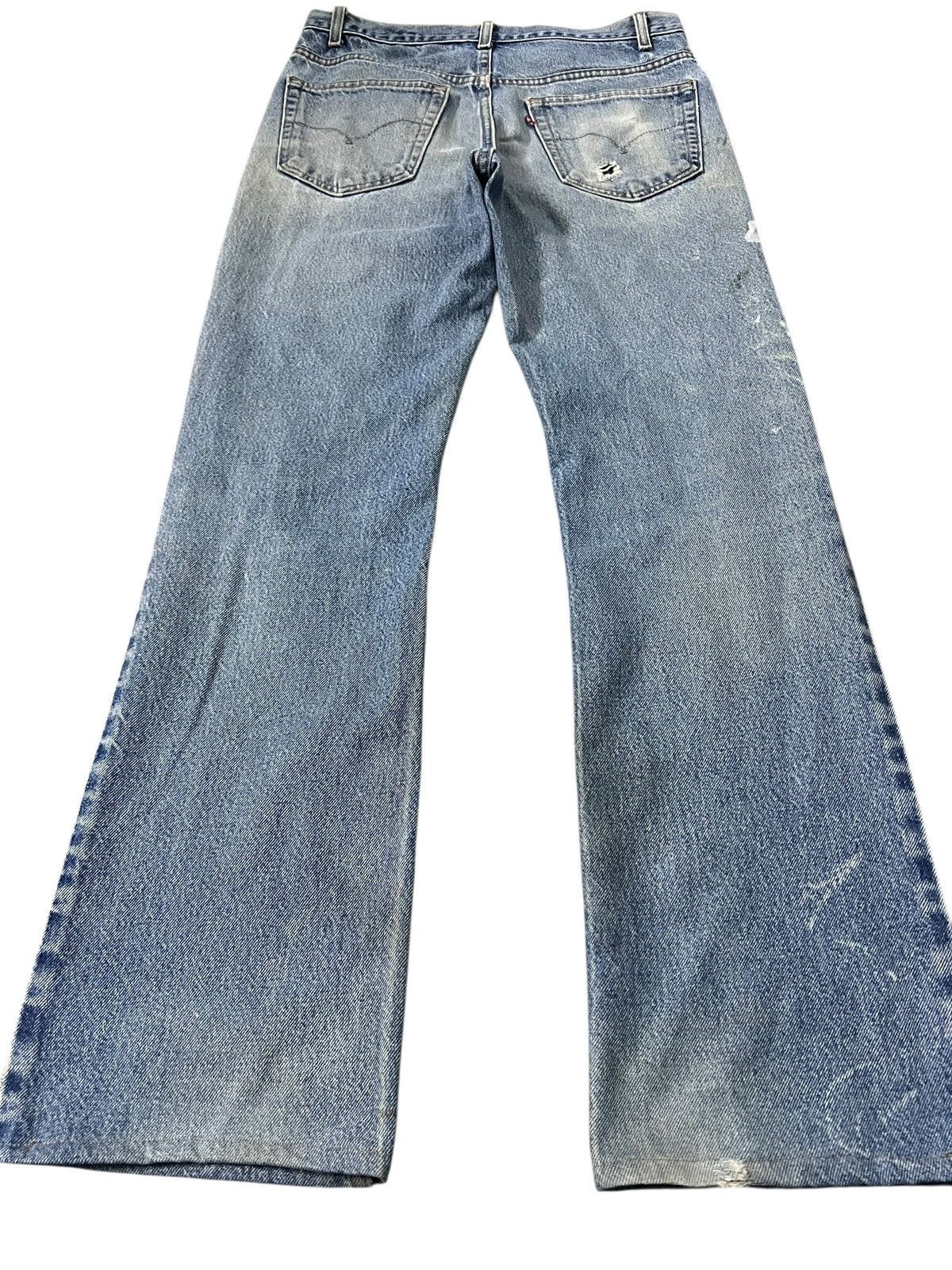 Levi's Flare jean Vintage Levi’s 517 Distress Painted Faded Jean Size US 32 / EU 48 - 2 Thumbnail