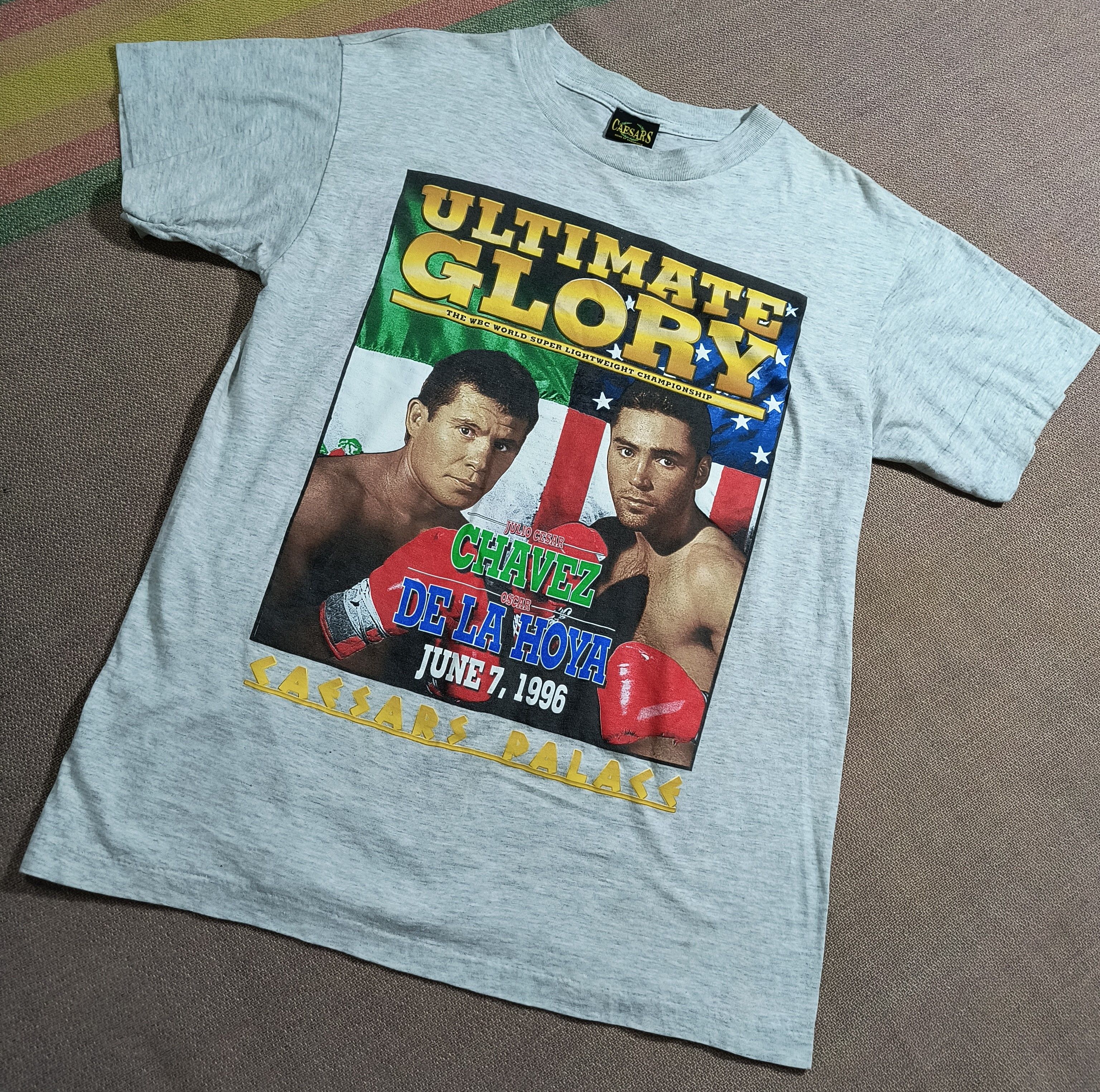Vintage Chavez vs De La Hoya ultimate glory 1996 tee Size US L / EU 52-54 / 3 - 2 Thumbnail