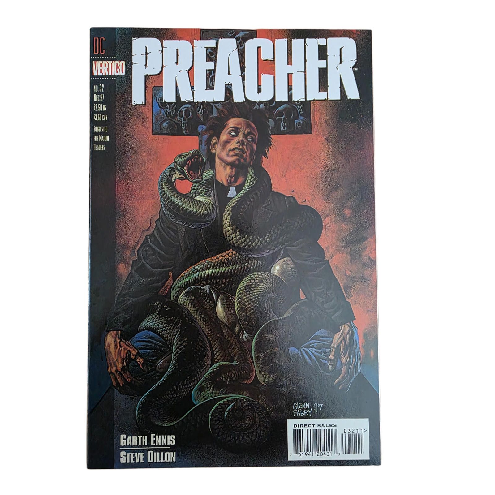 DC Comics Preacher #32 (1997) Ennis Dillon Vertigo DC VF (c) Size ONE SIZE - 1 Thumbnail