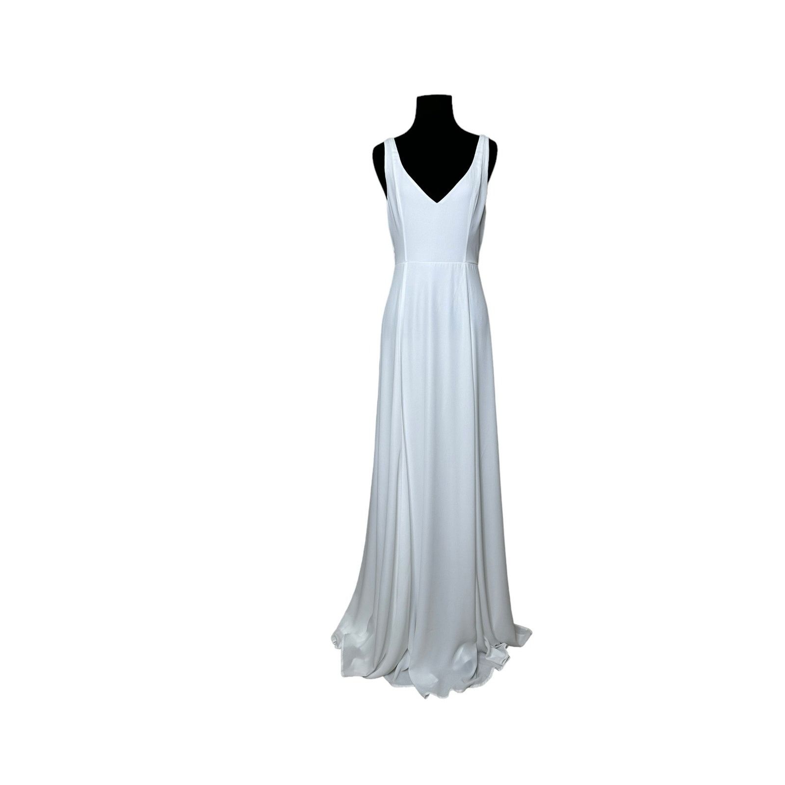 Show Me Your MuMu Show me your Mumu white chiffon wedding dress size M Size M / US 6-8 / IT 42-44 - 12 Thumbnail