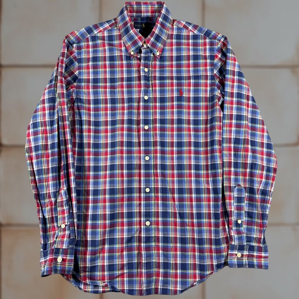 Ralph Lauren Ralph Lauren Polo Slim Fit Madras Plaid Button-Down Shirt Men M Multicolor Size US M / EU 48-50 / 2 - 1 Thumbnail