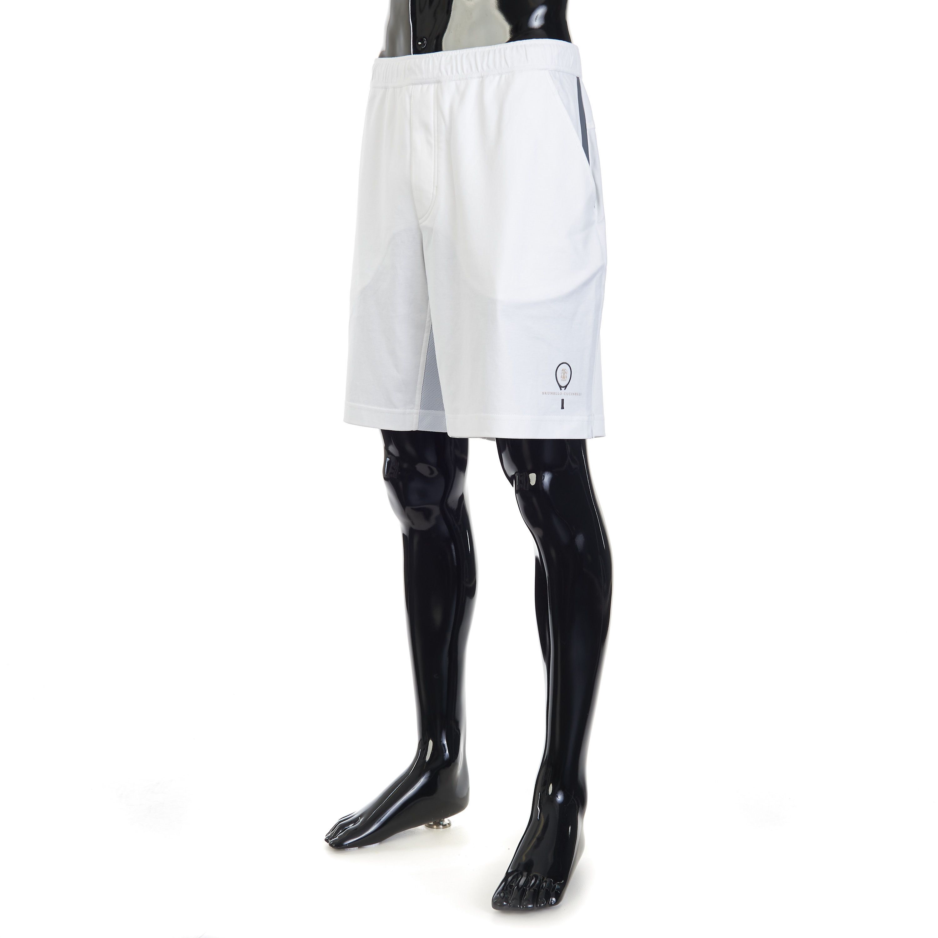 Brunello Cucinelli White Comfort Cotton Bermuda Shorts - Logo Size L Size US 34 / EU 50 - 2 Thumbnail