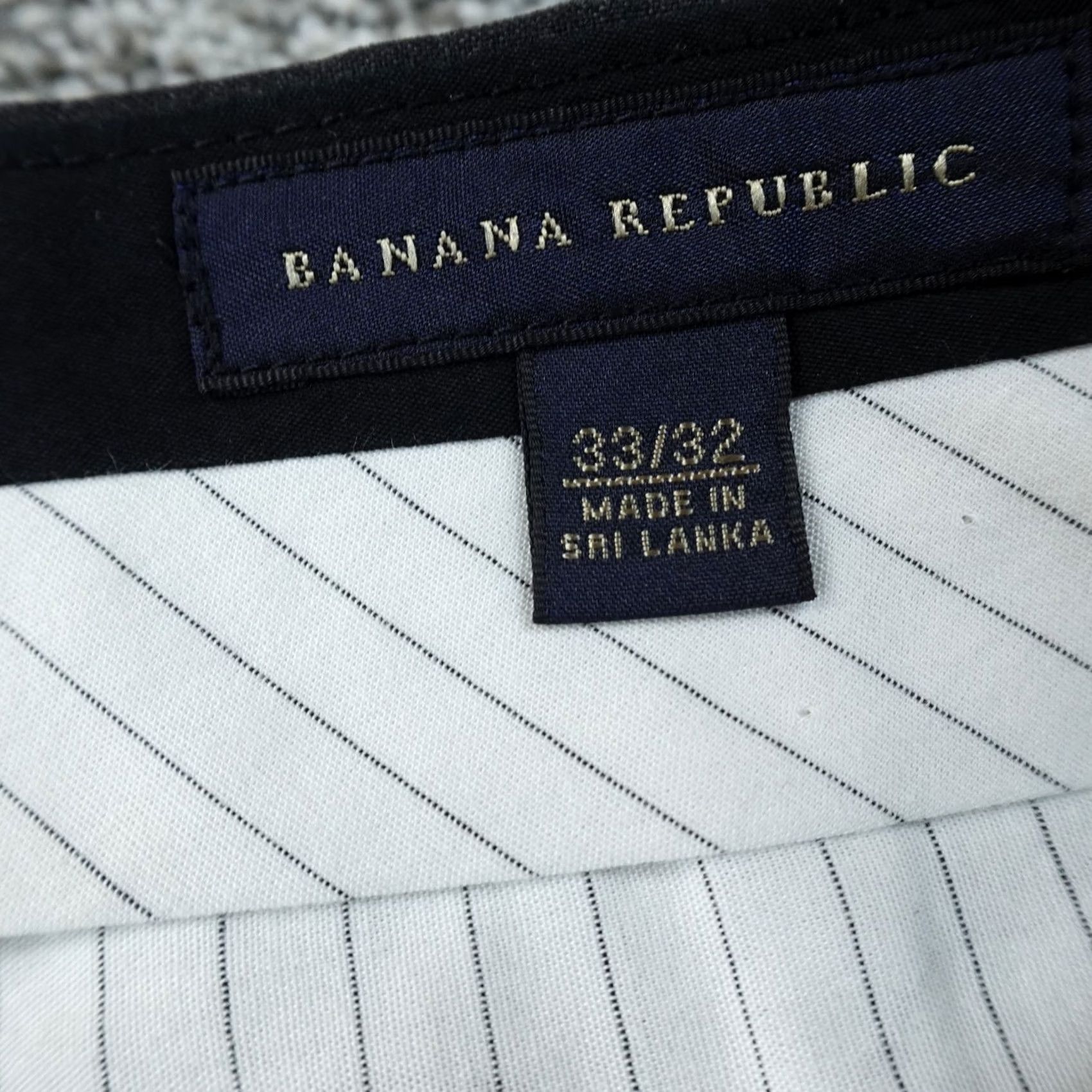 Banana Republic Banana Republic Pants Mens 33X32 Gray Wool Chino Trouser Dress Slacks Stretch Size US 33 - 6 Thumbnail