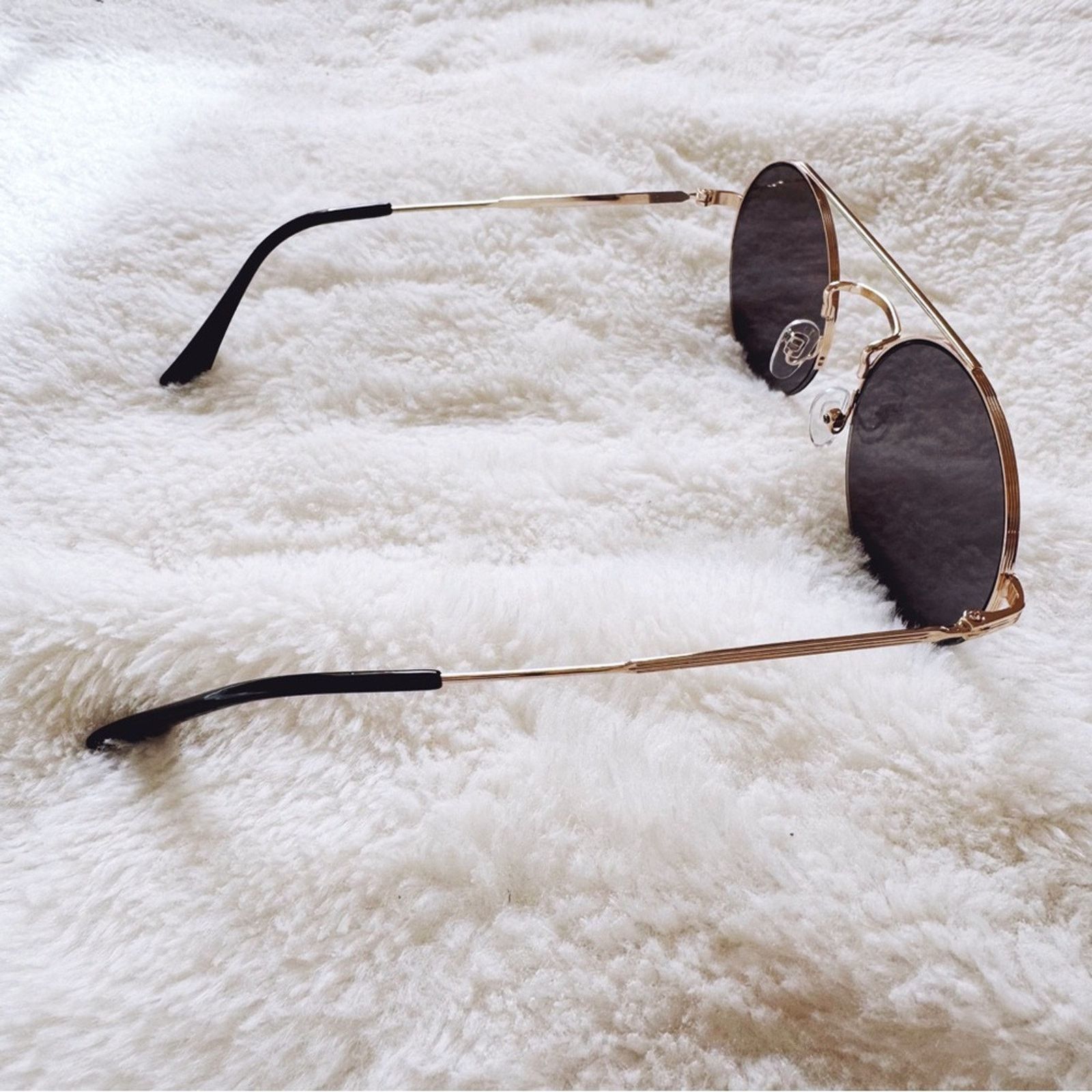 Other Carly Mirrored Gold Chic Round Sunglasses Size ONE SIZE - 7 Thumbnail