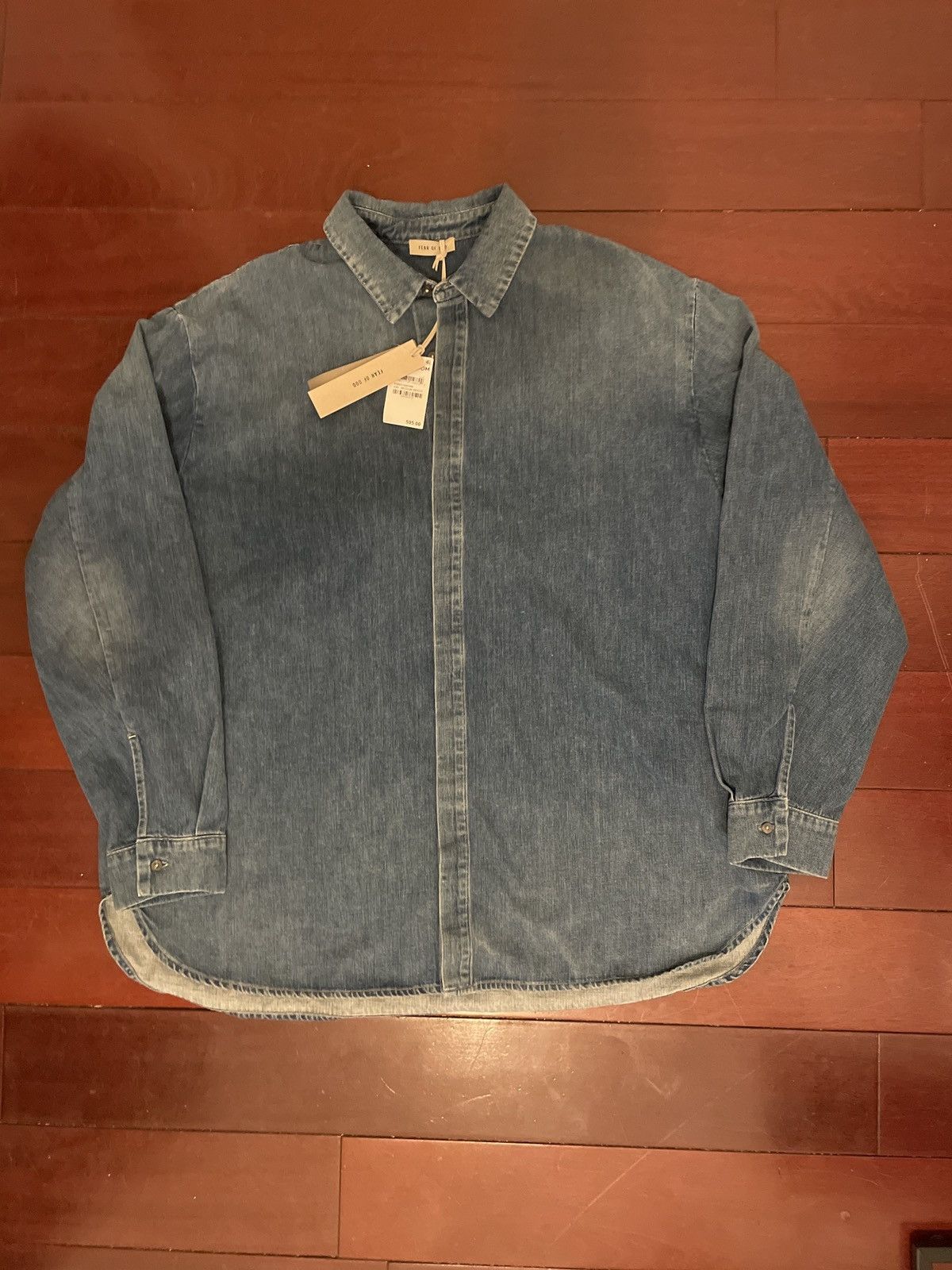 Fear of God Denim Shirt Jacket Size US XL / EU 56 / 4 - 2 Thumbnail