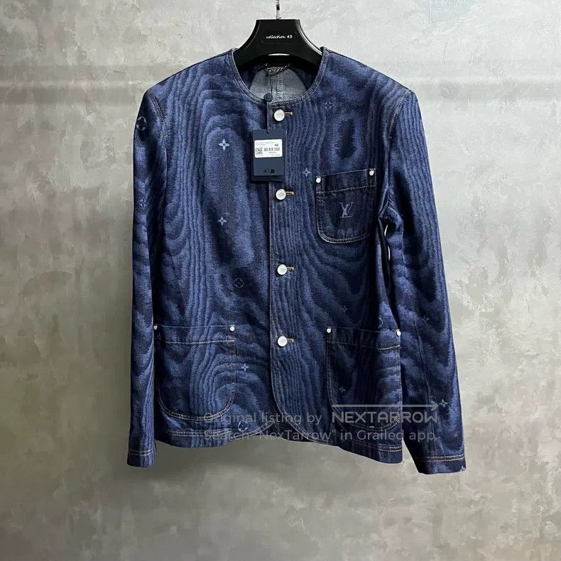 Louis Vuitton Louis Vuitton 25 Latest Blue Collarless Denim Riveted Full Size US M / EU 48-50 / 2 - 1 Thumbnail