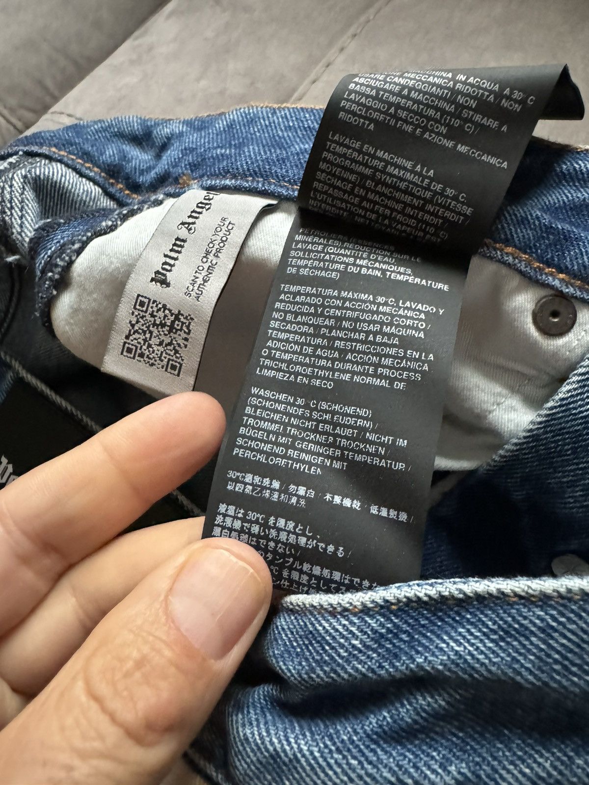 Palm Angels PALM ANGELS men jeans SEE SIZES IN PHOTOS BY TAPE MEASURE Size US 29 - 17 Thumbnail